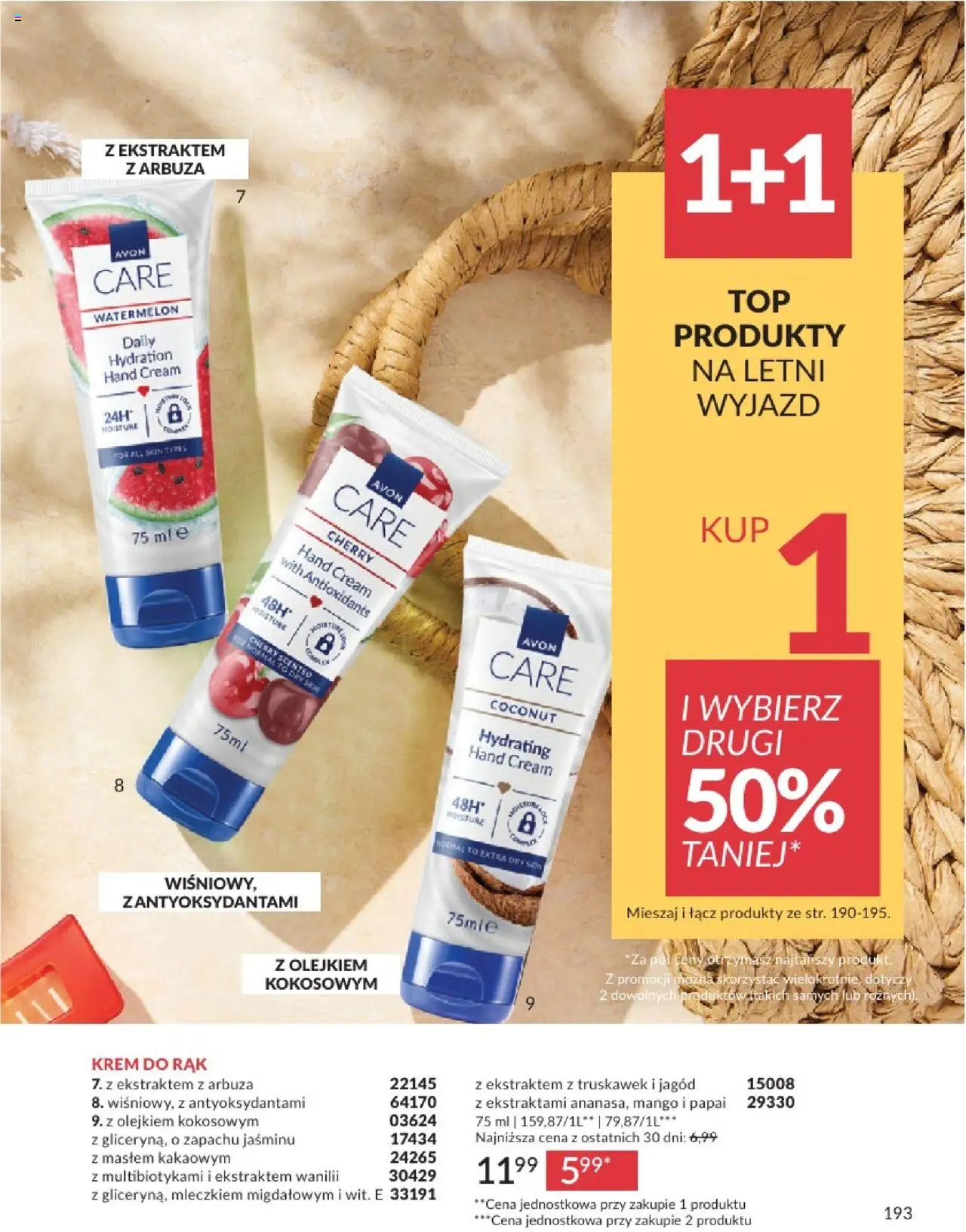 Avon Katalog 07 2025 od 01.07.2025 | Strona: 193 | Produkty: Mango, Krem do rąk, Krem