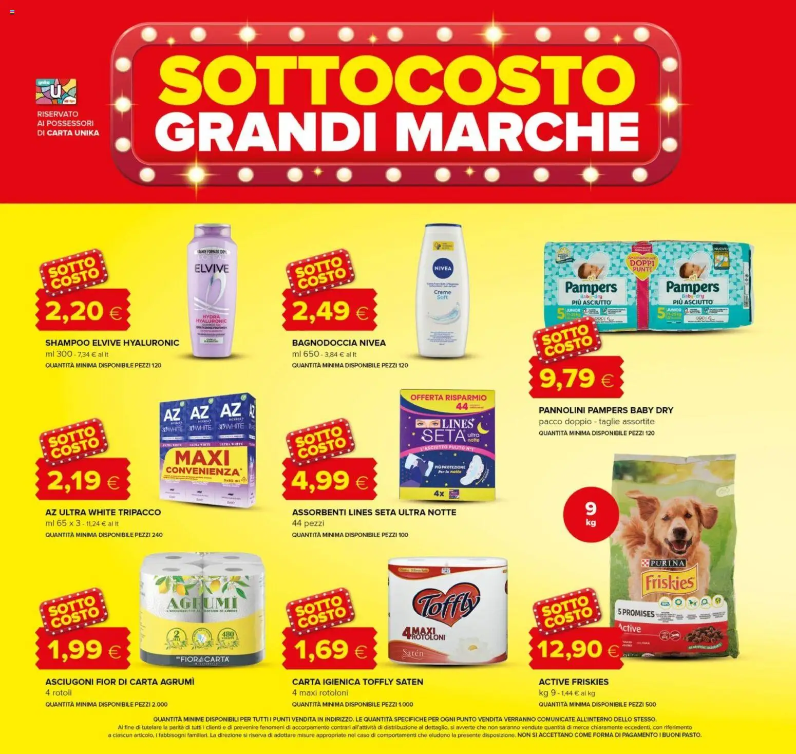 Volantino Oasi del 21.11.2025 | Pagina: 4 | Prodotti: Shampoo, Carta igienica, Agrumi, Pampers