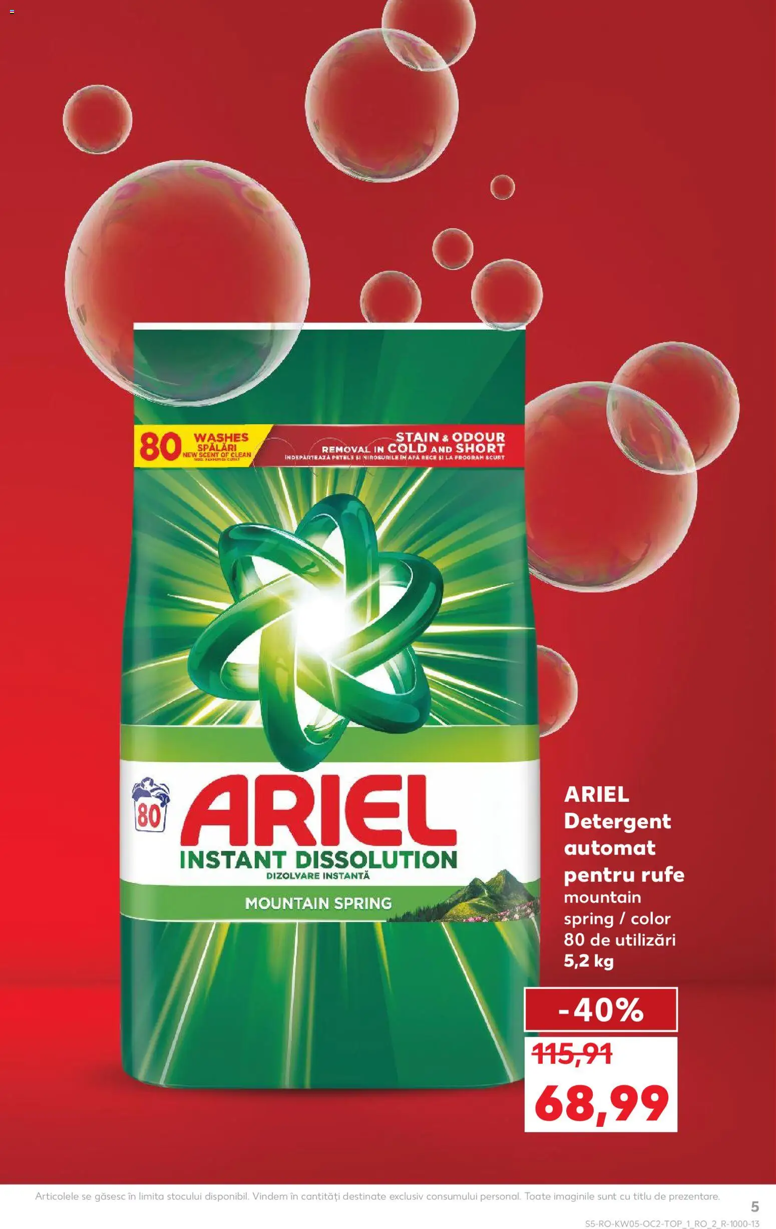 Noul catalog Kaufland – valabil de la 28.01.2026 | Pagină: 5 | Produse: Pomelo, Kedi Ödül Oyuncakları, Detergent