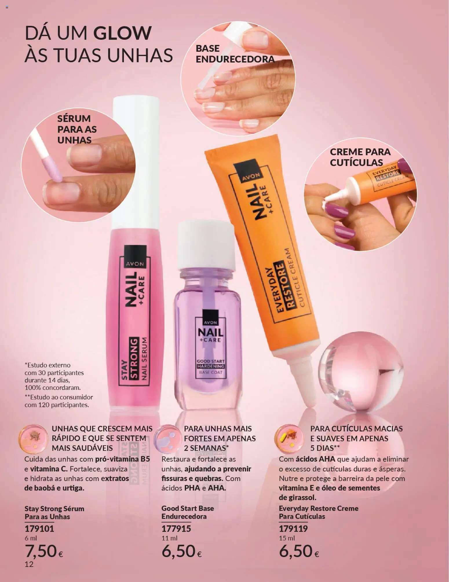 Catálogo Avon Campanha 2 │ válido de 01.02.2026 | Página: 12 | Produtos: Base, Sérum, Óleo, Creme