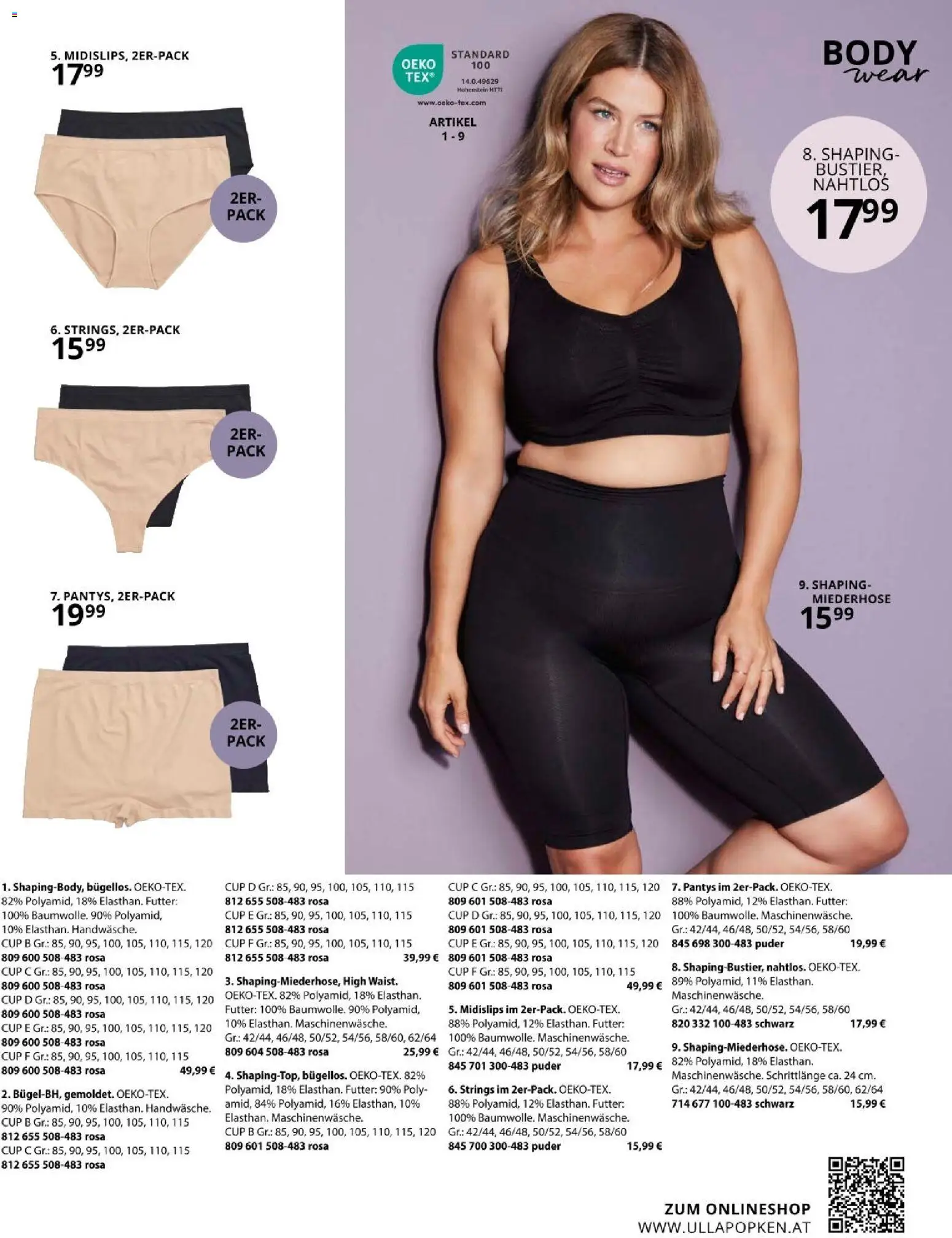 Ulla Popken akciós ujság - amely érvényes a következő dátumtól: 01.03.2026 | Oldal: 189 | Termékek: Body, Púder