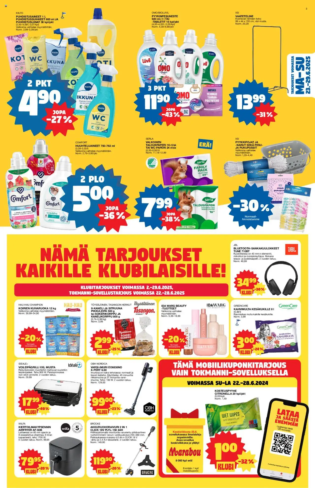 | Sivu: 3 | Tuotteet: Mikrofoni, Voileipägrilli, Multa, Wc-paperi