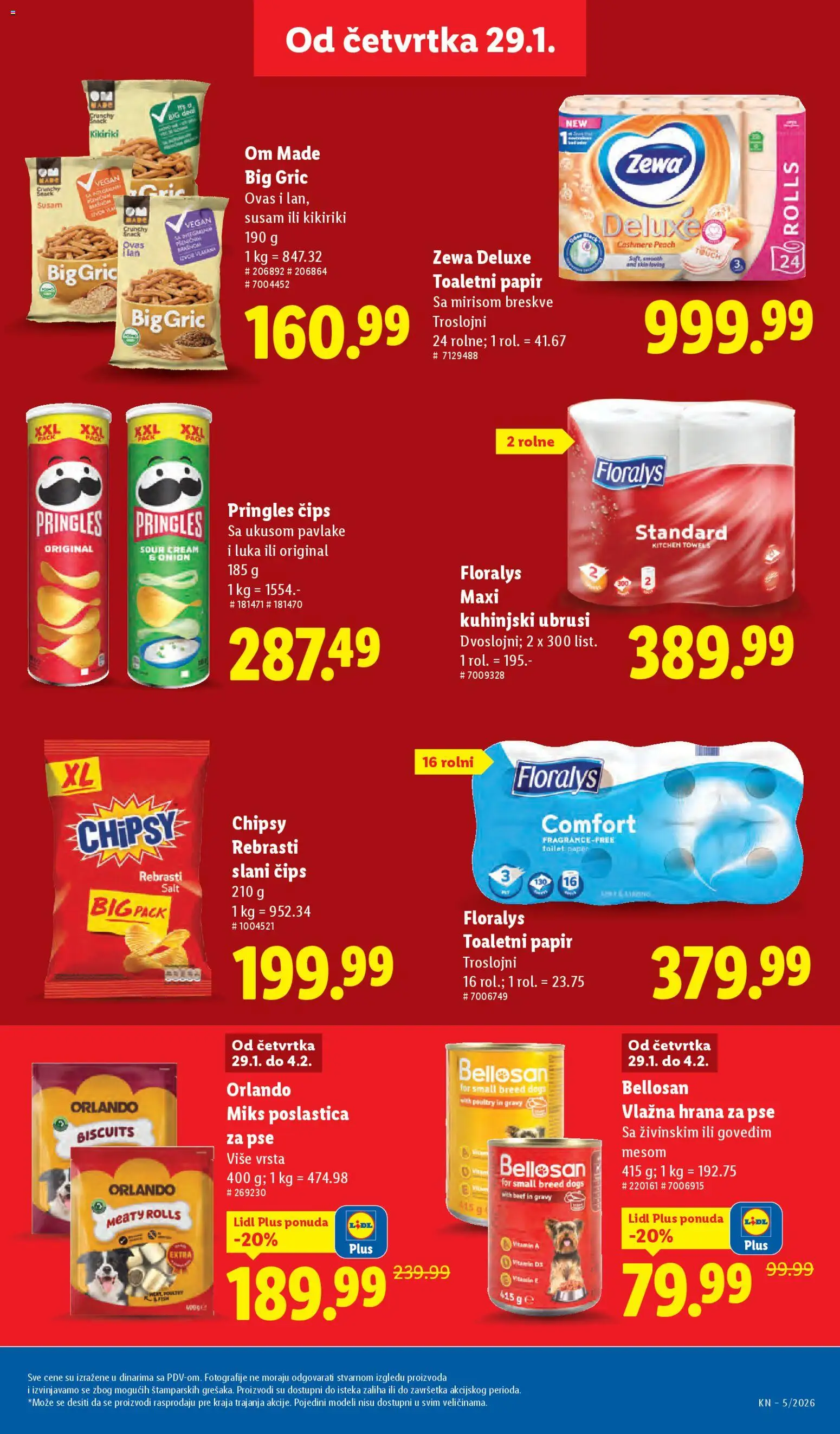 Lidl katalog - važi od 29.01.2026 | Strana: 27 | Proizvode: Čips, Hrana za pse, Kikiriki, Pringles