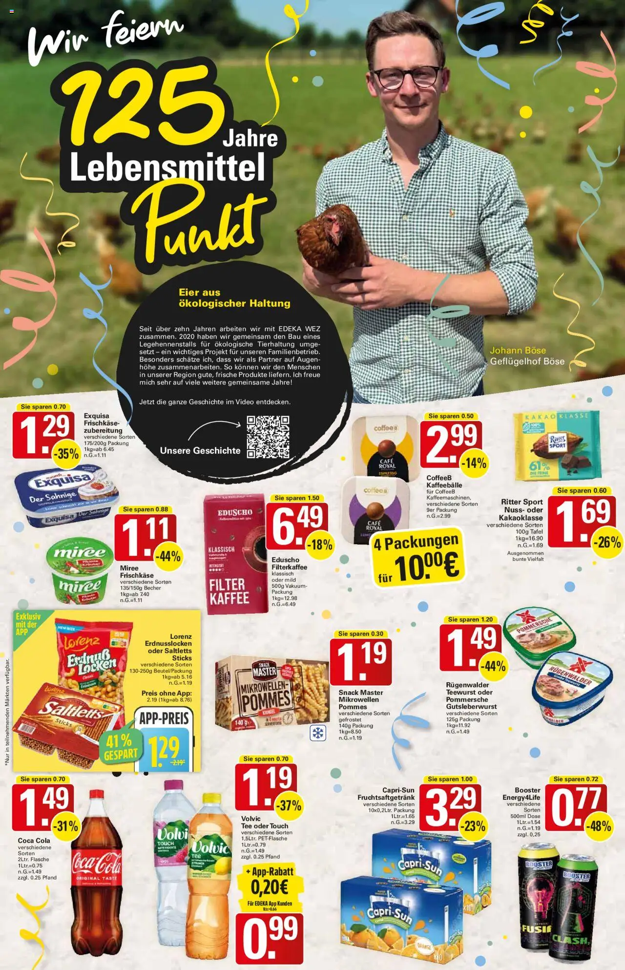 WEZ Prospekt – gültig ab 08.09.2025 | Seite: 3 | Produkte: Coca cola, Kaffee, Tee, Eduscho