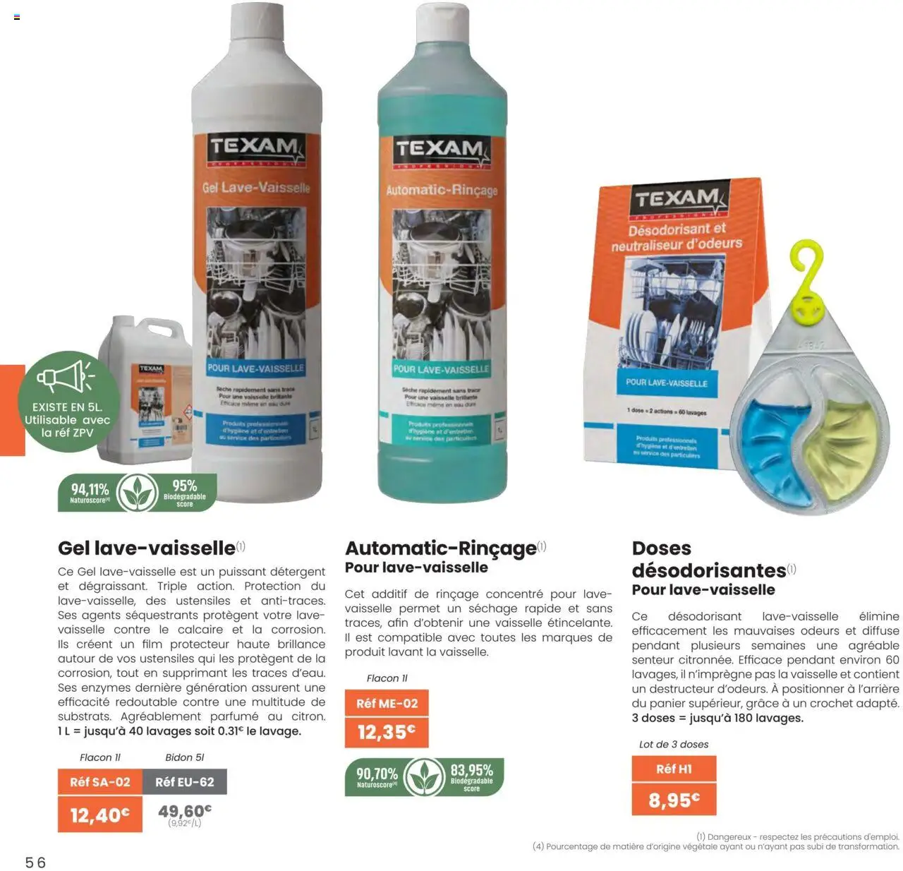  | Page: 56 | Produits: Désodorisant, Détergent, Panier
