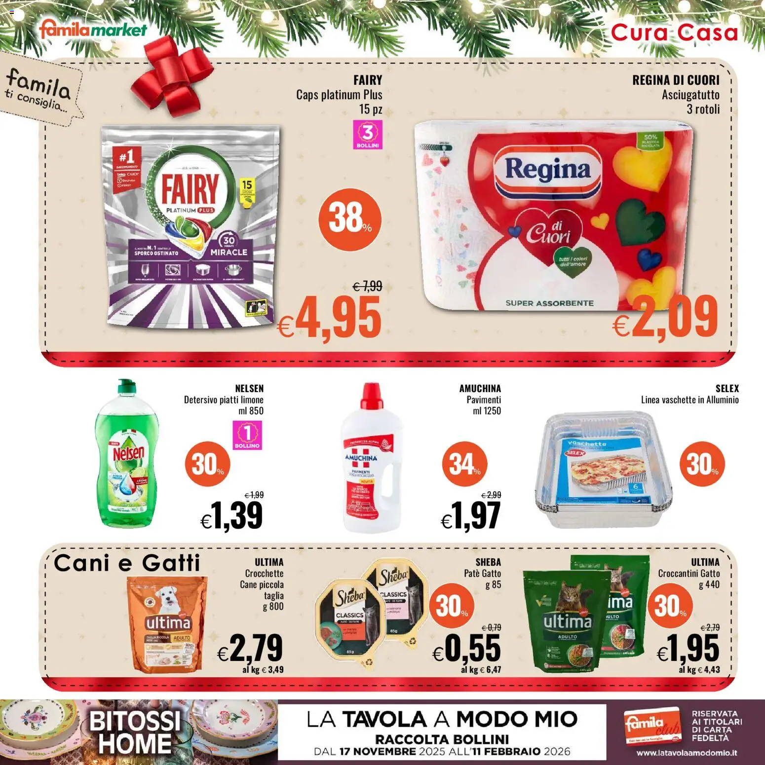 Volantino Famila del 11.12.2025 | Pagina: 26 | Prodotti: Paté, Limone, Alluminio, Vaschette