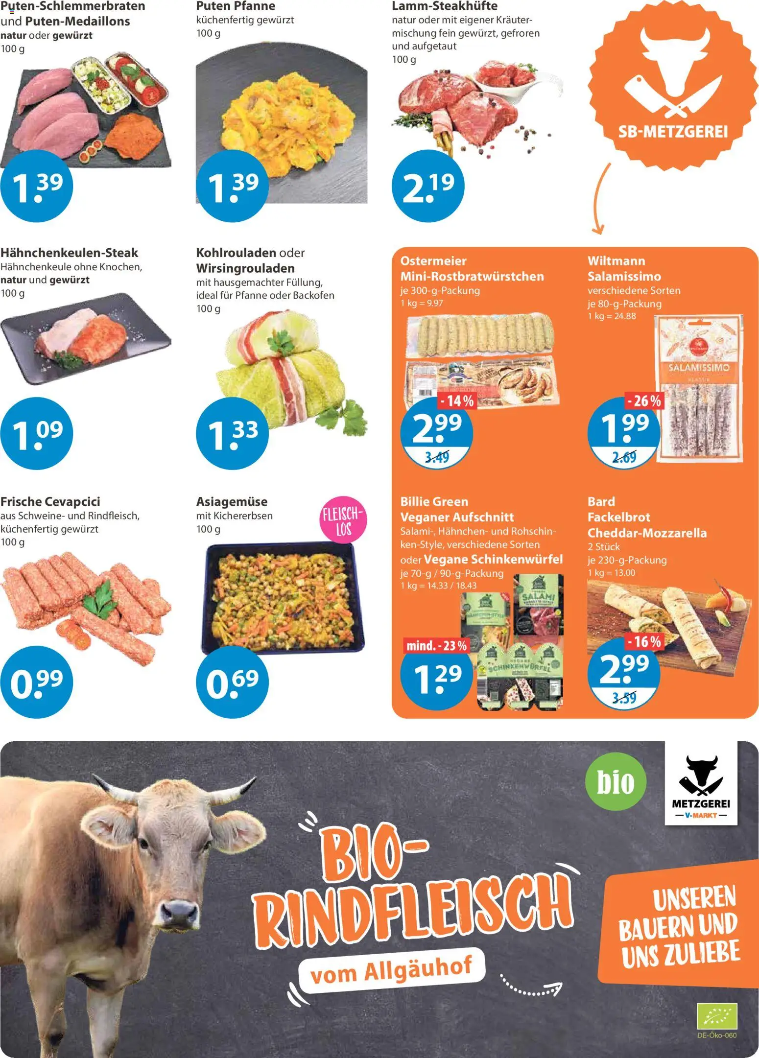 V-Markt - Hallertau / Oberpfalz – gültig ab 15.01.2026 | Seite: 3 | Produkte: Hahnchen, Cevapcici, Backofen, Rindfleisch