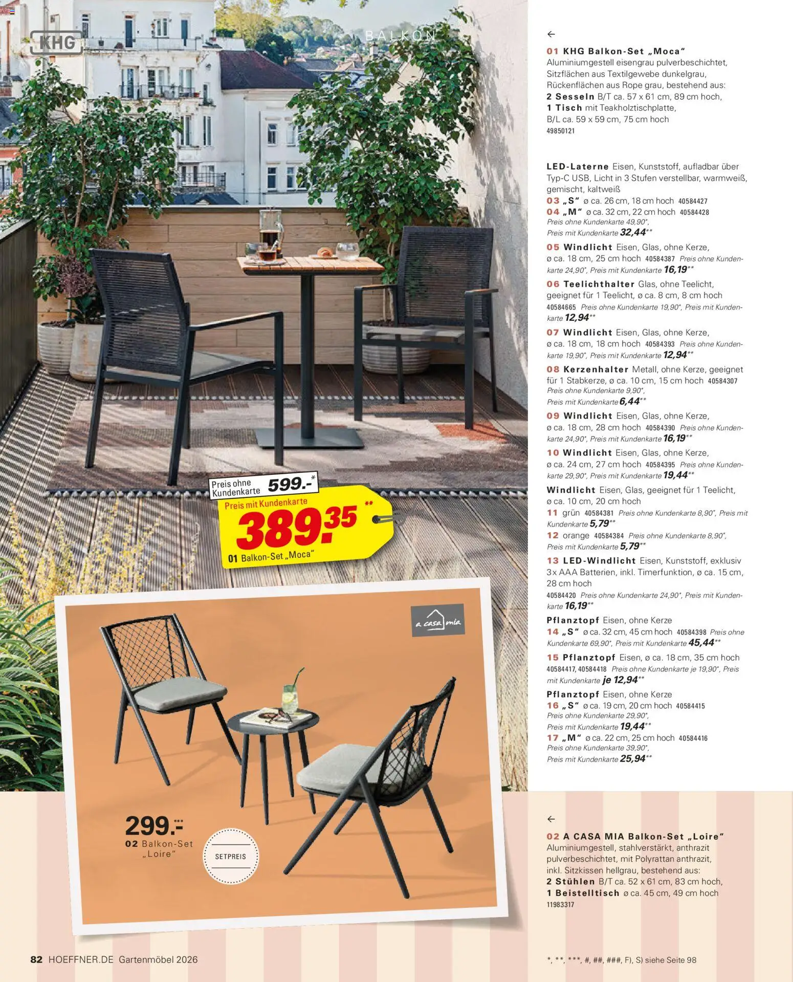 Höffner Prospekt Gartenmöbel – gültig ab 27.03.2026 | Seite: 82 | Produkte: Beistelltisch, Tisch, Gartenmöbel