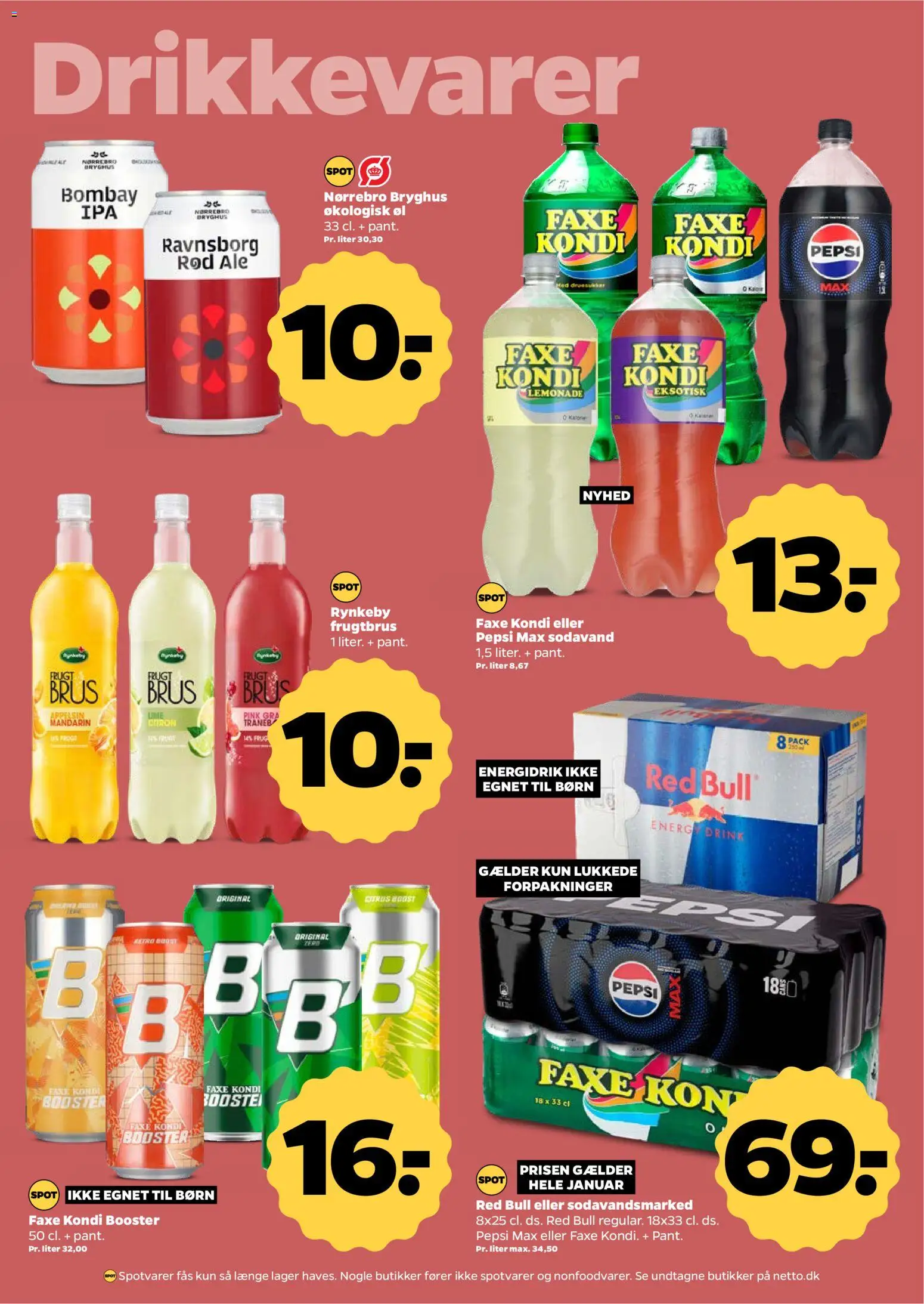 Netto tilbudsavis – gyldig fra 17.01.2026 | Side: 20 | Produkter: Øl, Sodavand, Pepsi, Pepsi Max