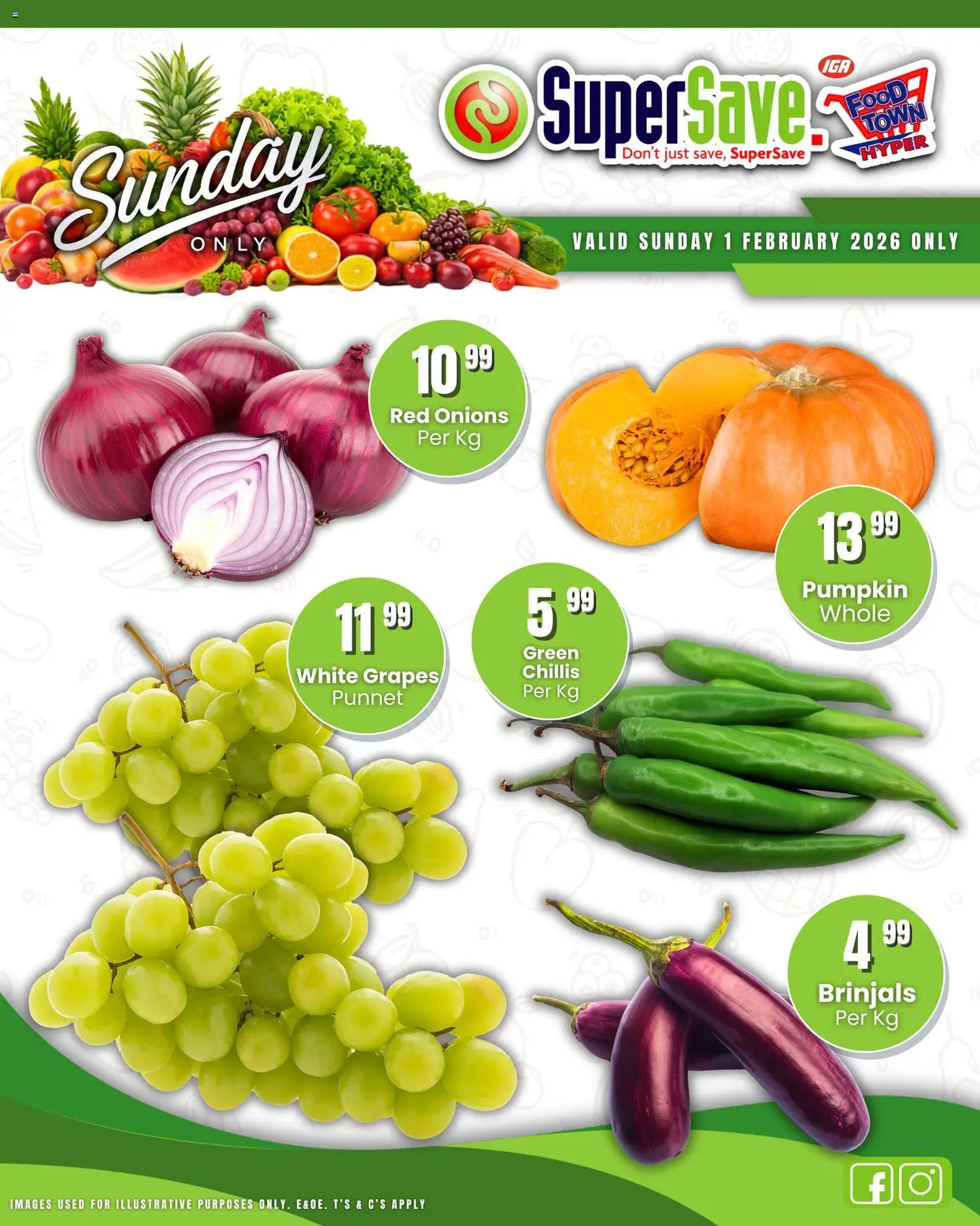 New Super Save catalogue – valid from 01.02.2026 | Page: 14 | Products: Onions, Grapes