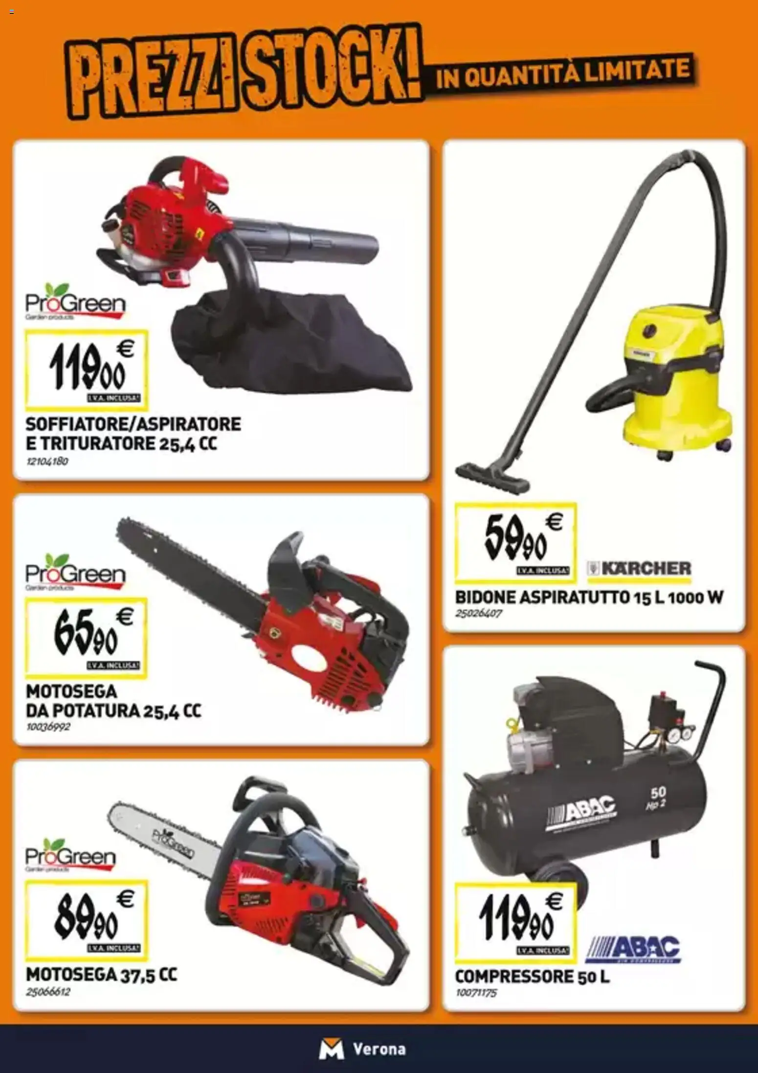 Volantino TECNOMAT del 27.11.2025 | Pagina: 20 | Prodotti: Compressore, Motosega, Trituratore