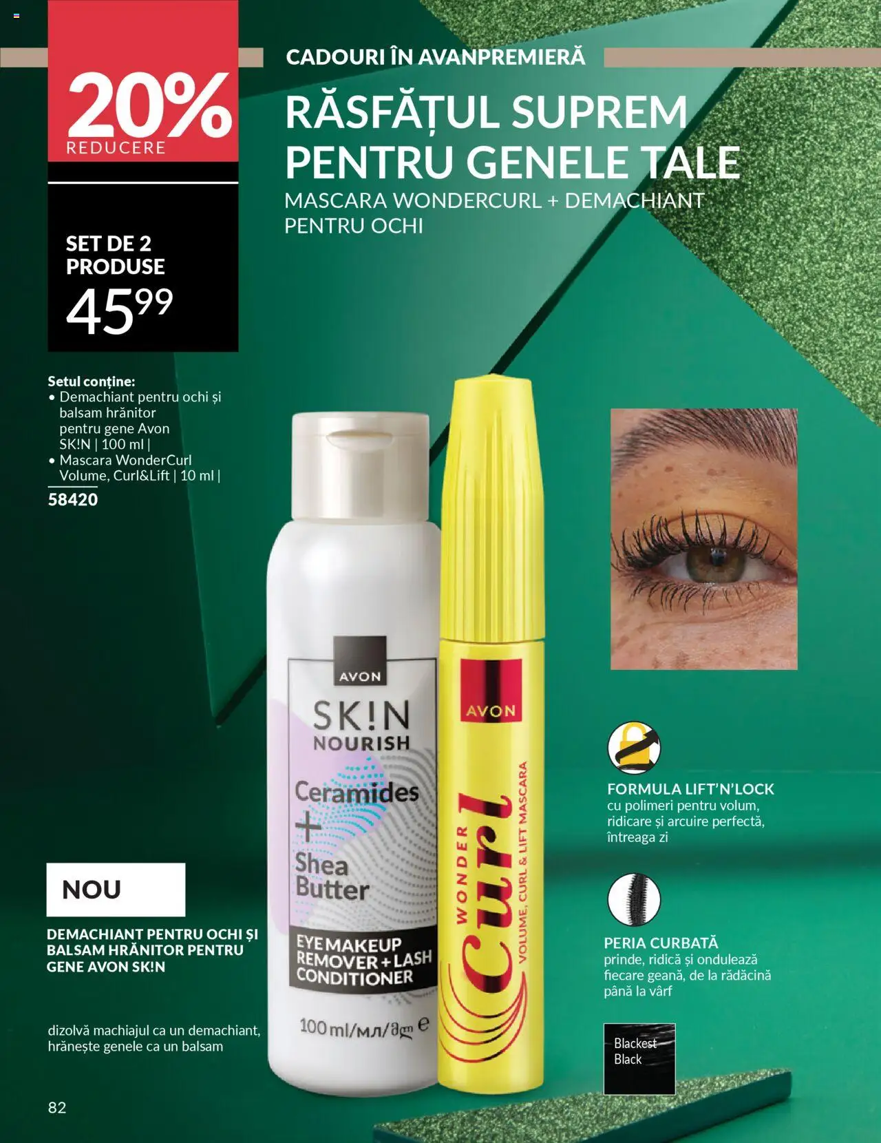 Noul catalog Avon – valabil de la 01.10.2025 | Pagină: 84 | Produse: Demachiant, Mascara, Balsam