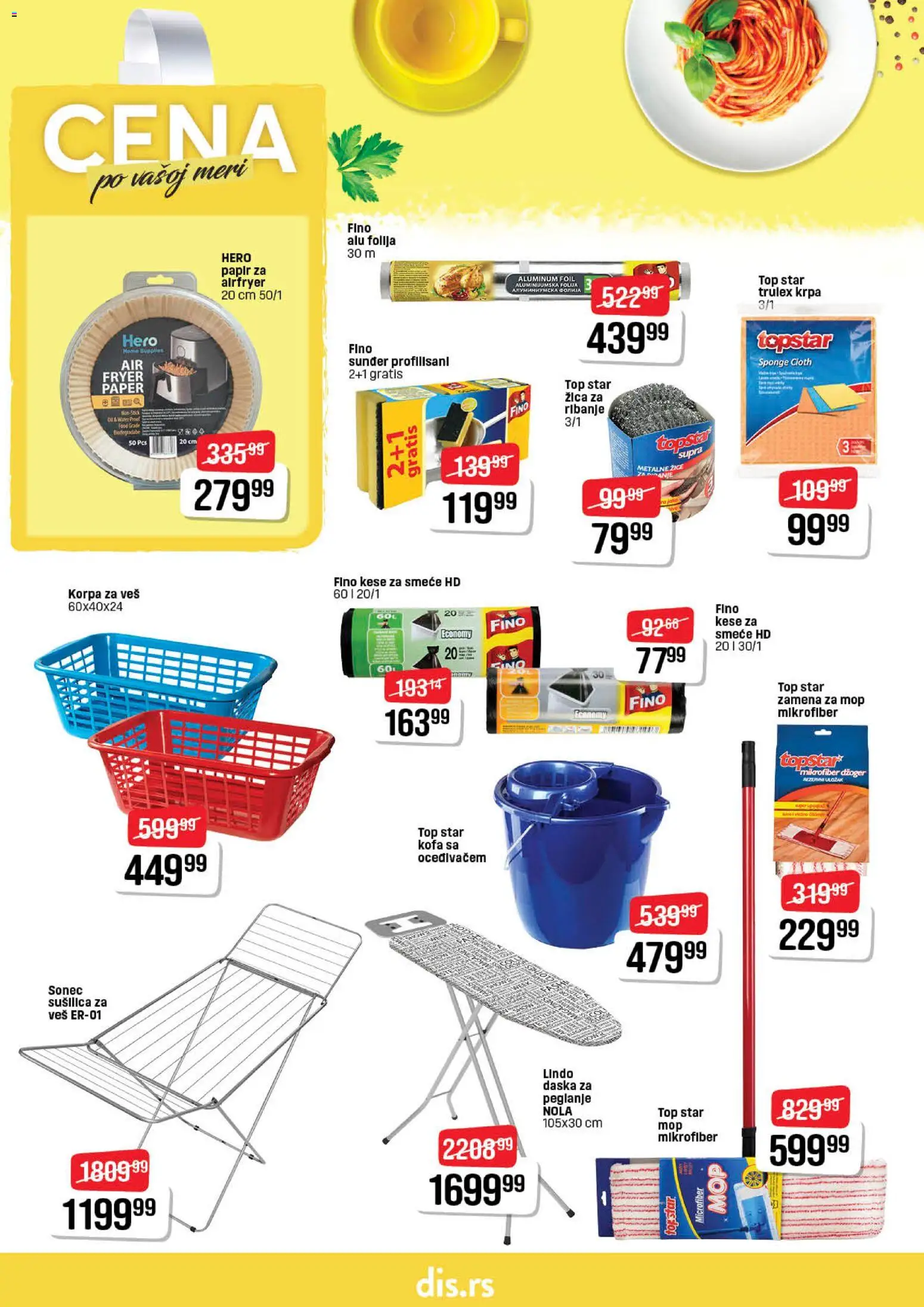 DIS katalog - važi od 15.01.2026 | Strana: 20 | Proizvode: Daska za peglanje, Korpa, Korpa za veš, Sušilica za veš