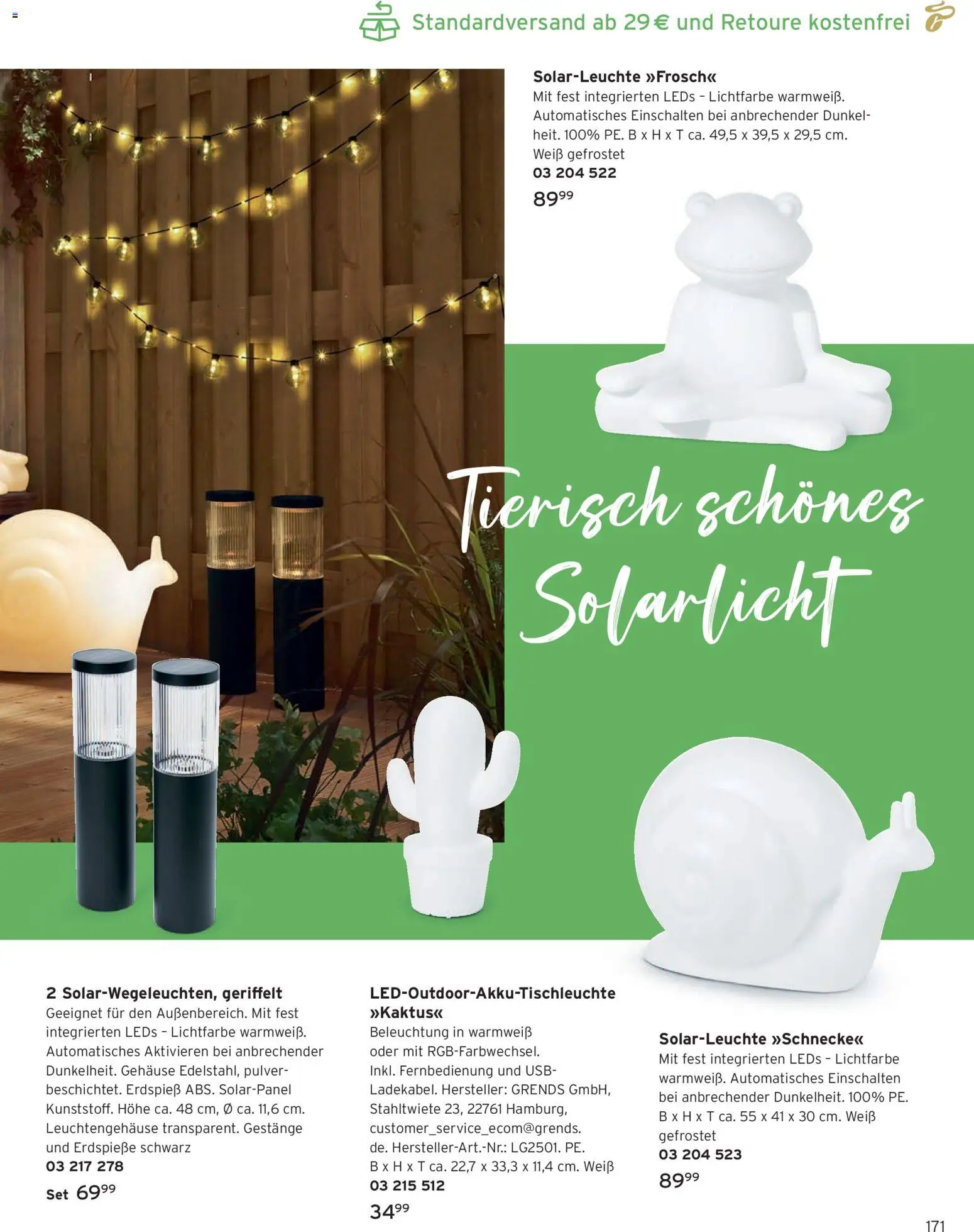Tchibo Katalog Frühling – gültig ab 24.03.2026 | Seite: 171 | Produkte: USB, Solarleuchte