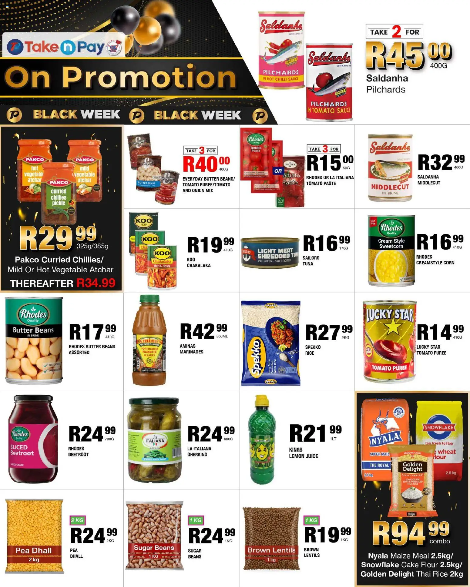 New Take n Pay catalogue – valid from 25.11.2025 | Page: 13 | Products: Cake, Corn, Light, Chilli
