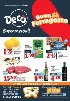 Anteprima del volantino Decò Supermercati - Roma catalogo valido a partire dal 08.08.2025