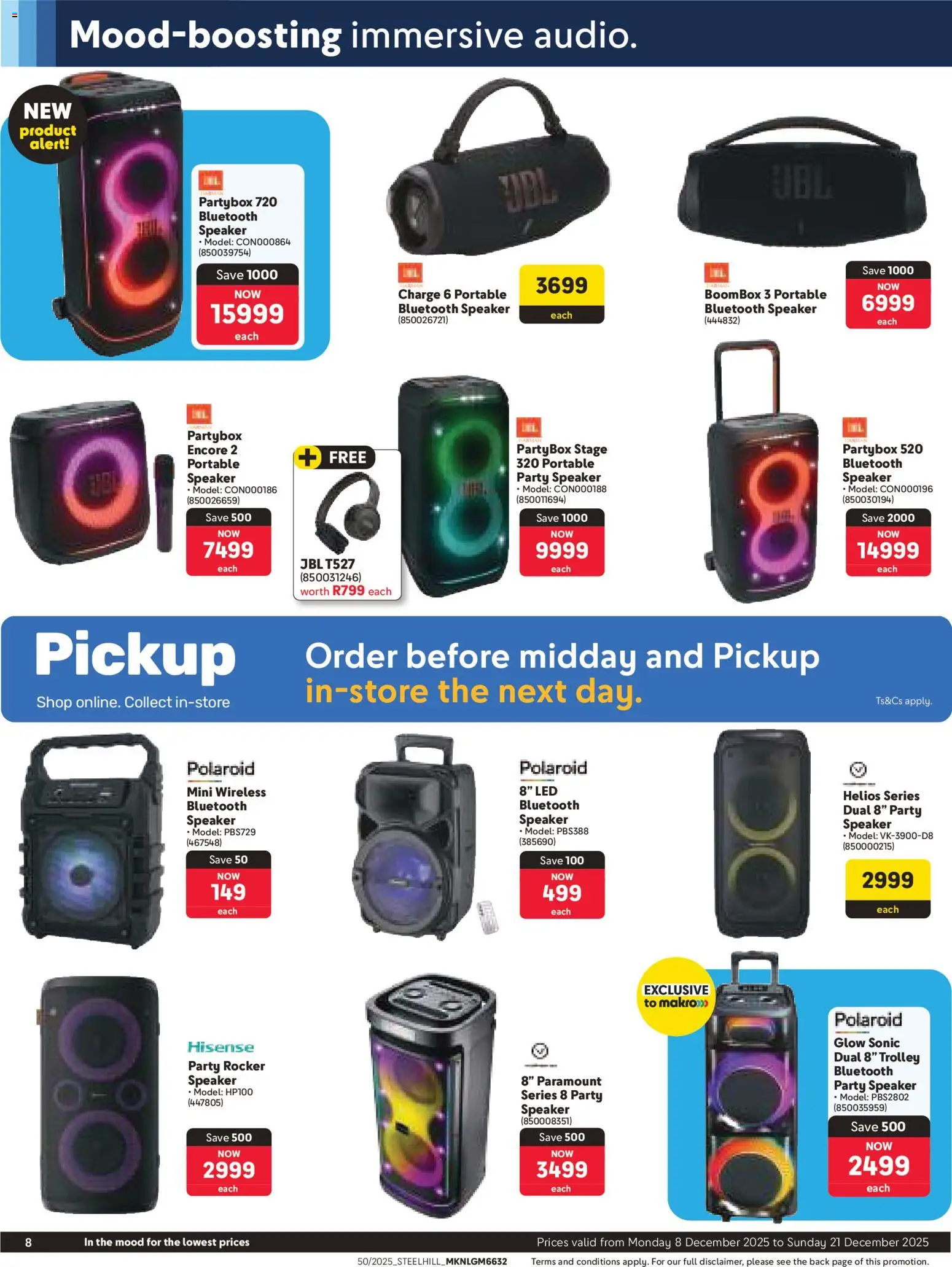 New Makro catalogue – valid from 08.12.2025 | Page: 8 | Products: Speaker, Box