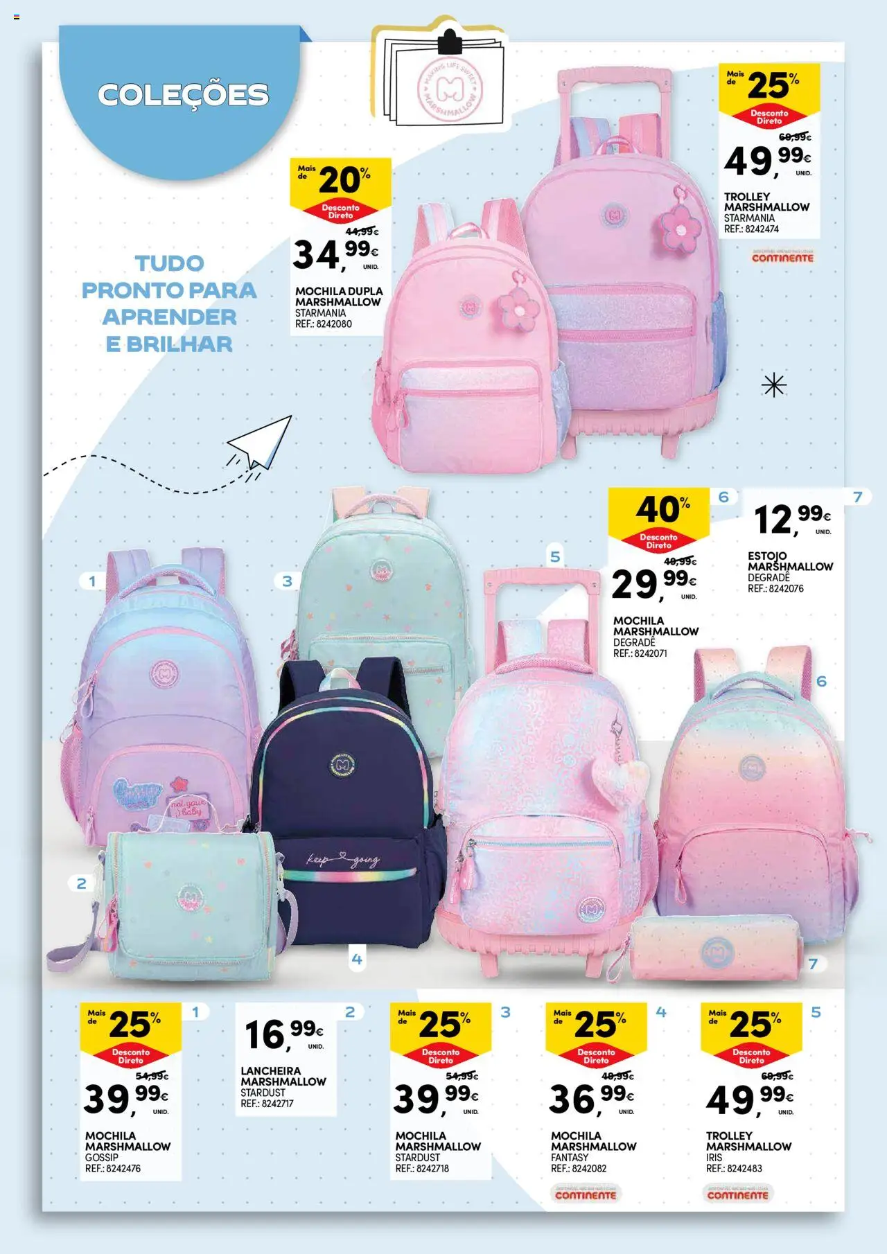 Continente - Regresso às Aulas: Regressamos com tudo │ válido de 12.08.2025 | Página: 6 | Produtos: Mochila