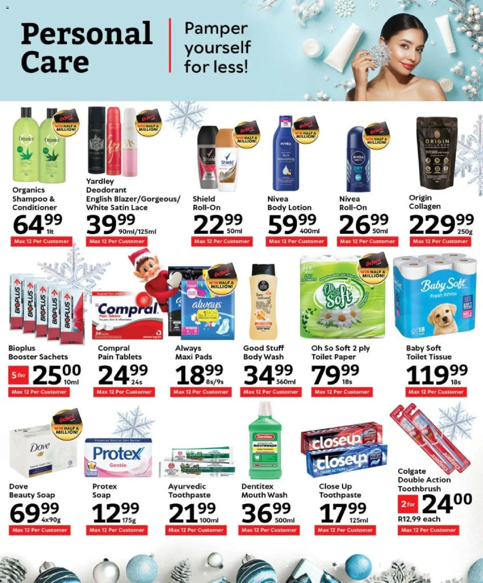 New Oxford Freshmarket catalogue – valid from 26.11.2025 | Page: 20 | Products: Toilet, Deodorant, Body wash, Lotion