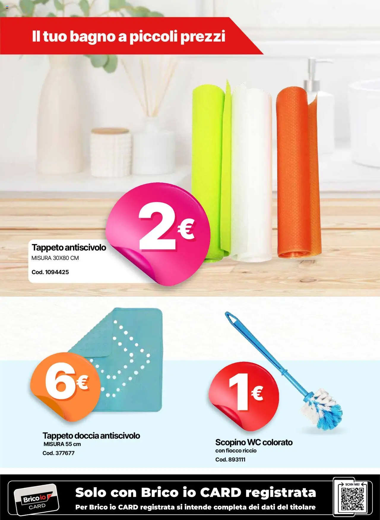 Volantino Brico io del 09.10.2025 | Pagina: 4 | Prodotti: WC, Bagno, Doccia, Tappeto