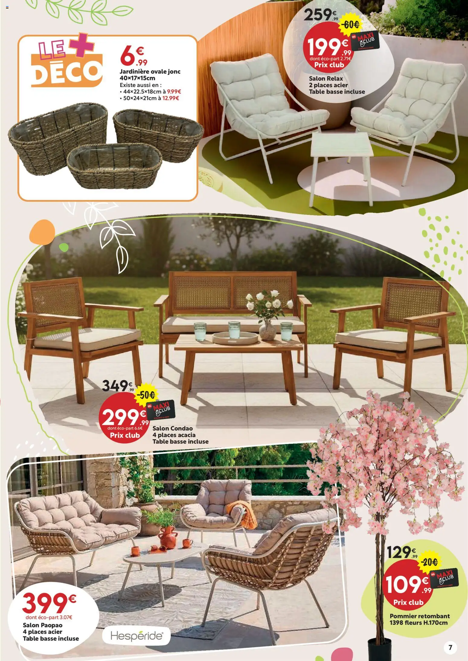 {H1} | Page: 7 | Produits: Jardinière, Table basse, Table