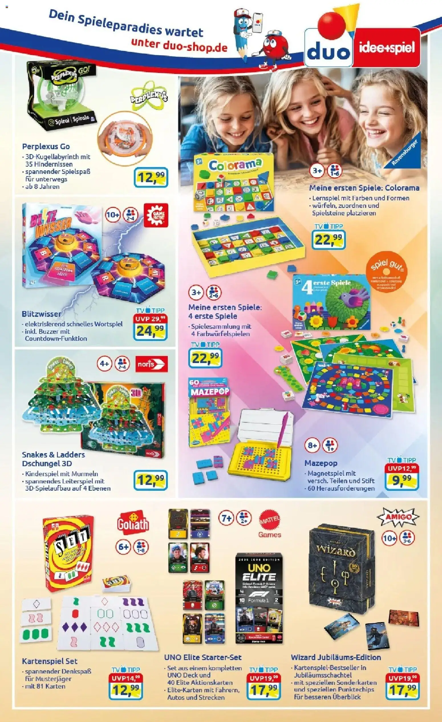Angebote - duo idee + spiel: Frühlingsprospekt – gültig ab 20.03.2026 | Seite: 9 | Produkte: Spiel, TV