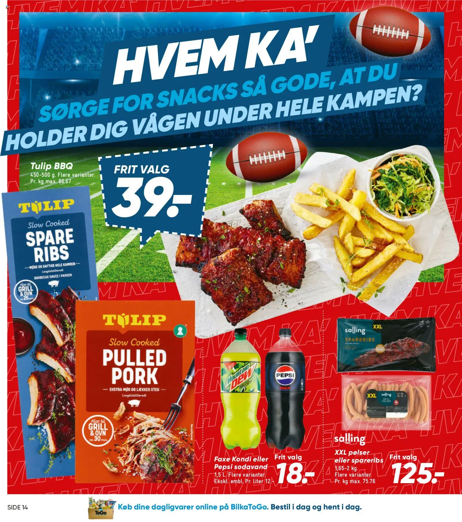 Bilka tilbudsavis – gyldig fra 06.02.2026 | Side: 16 | Produkter: Ribs, Sodavand, Grill, Pepsi