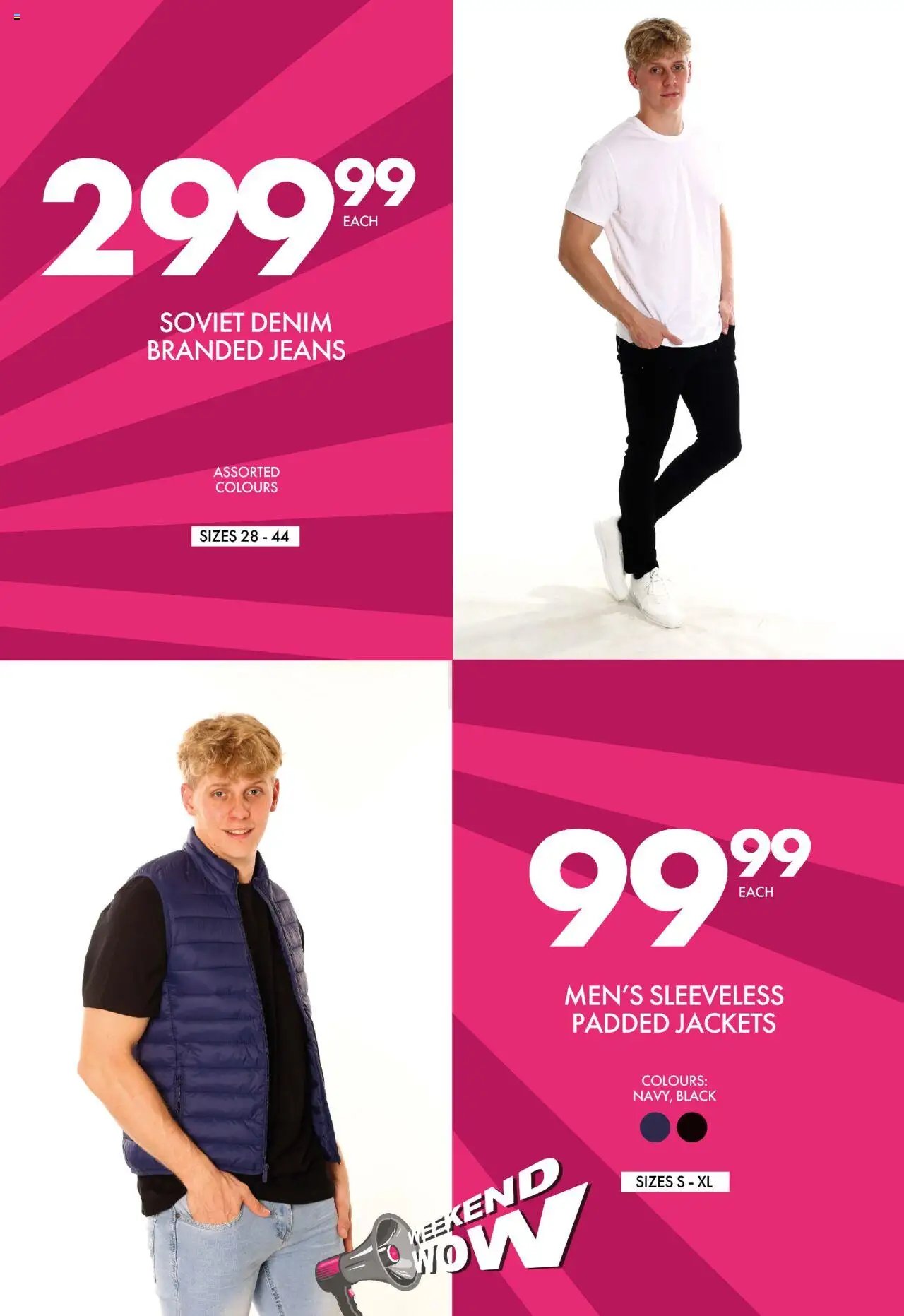 Save - Weekend Wow │ valid from 22.08.2025 | Page: 13 | Products: Jackets, Jeans