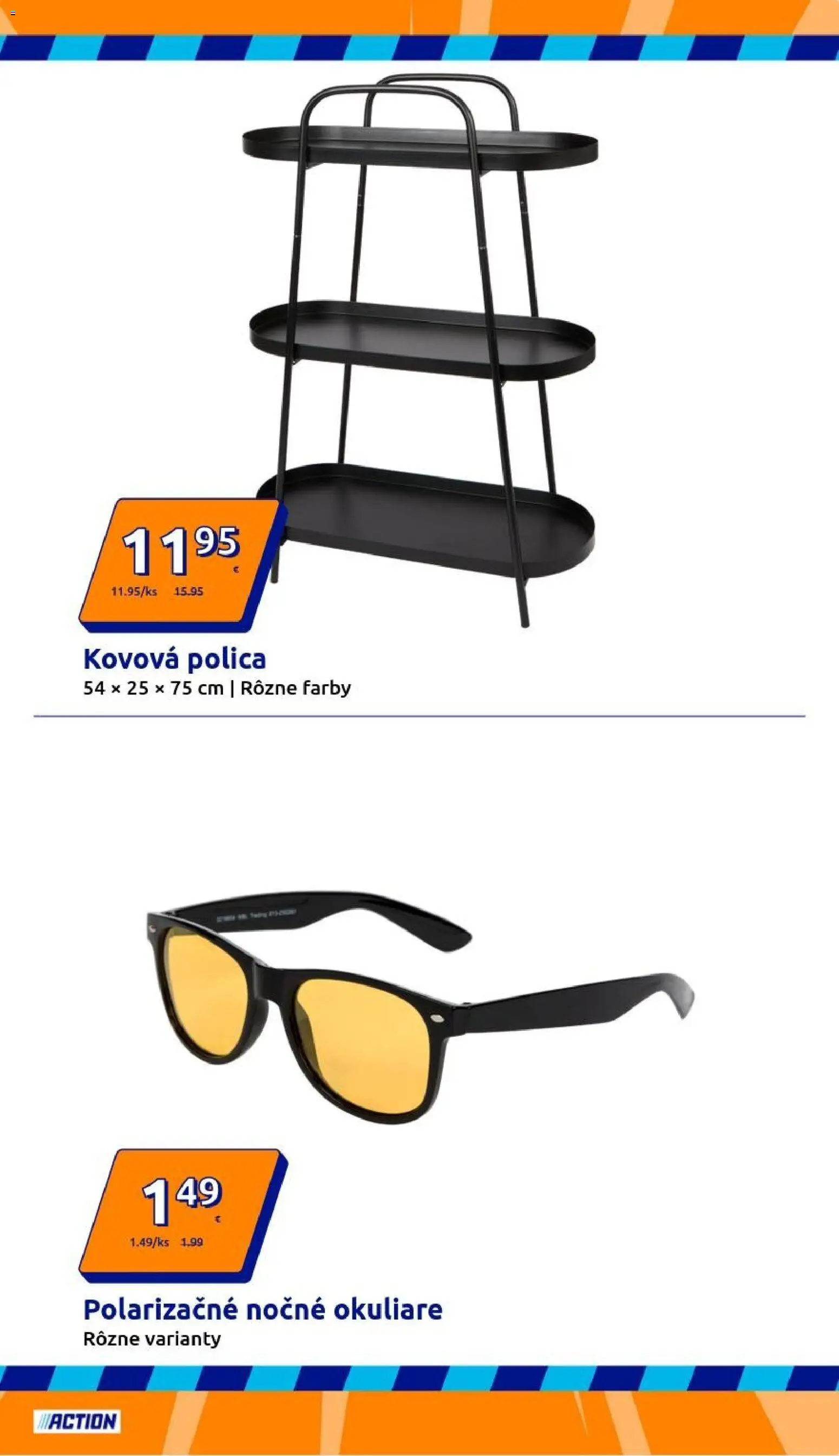 Nové Action akcie – leták je platný od 07.01.2026 | Strana: 29 | Produkty: Polica, Okuliare