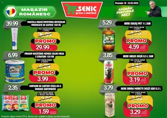 Ofertele Senic valabile de la 16.03.2026 | Pagină: 7 | Produse: Mici, Cremă, Bere, Scutece