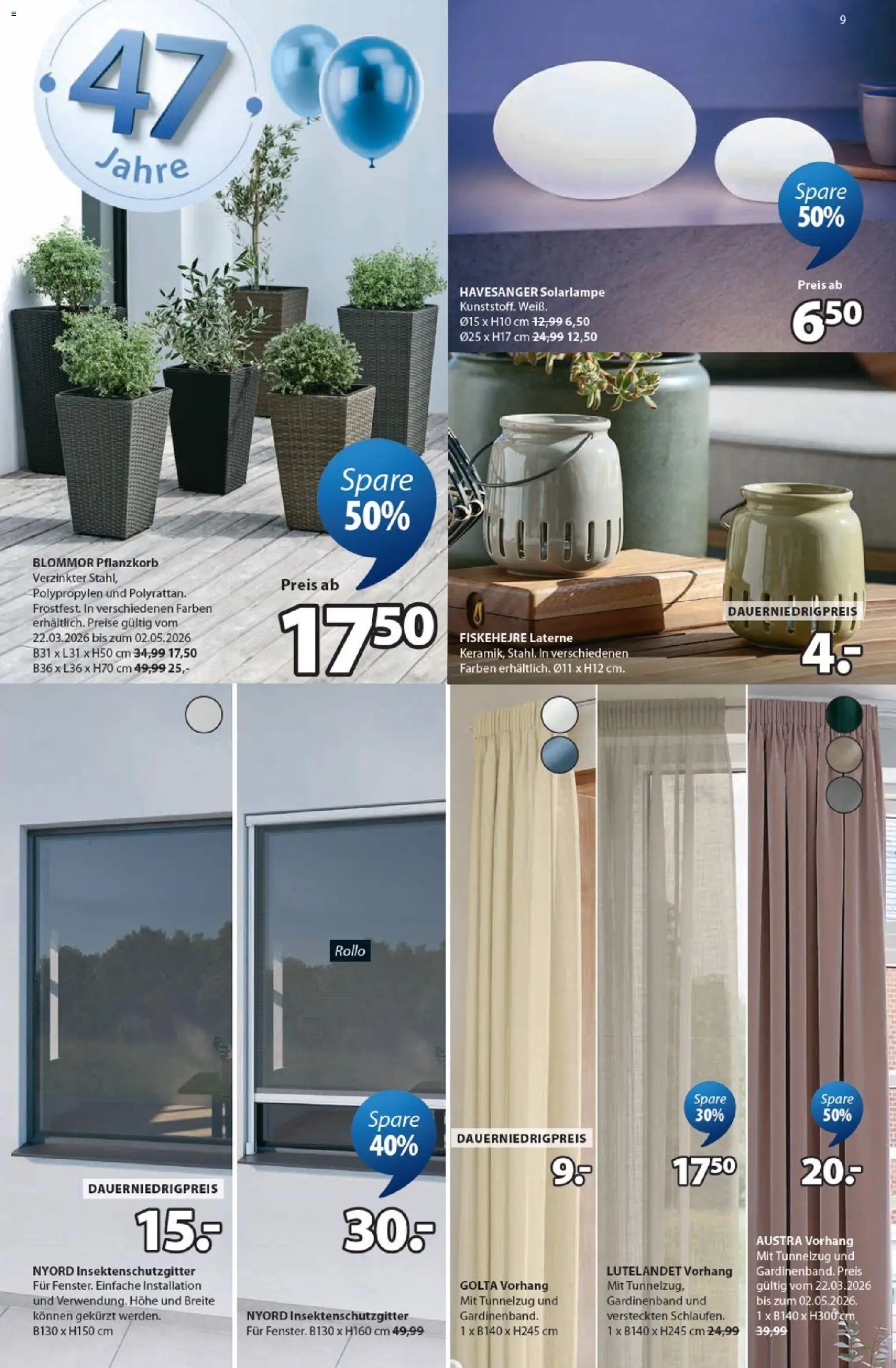 Prospekt JYSK  – gültig ab 15.02.2026 | Seite: 9 | Produkte: Vorhang