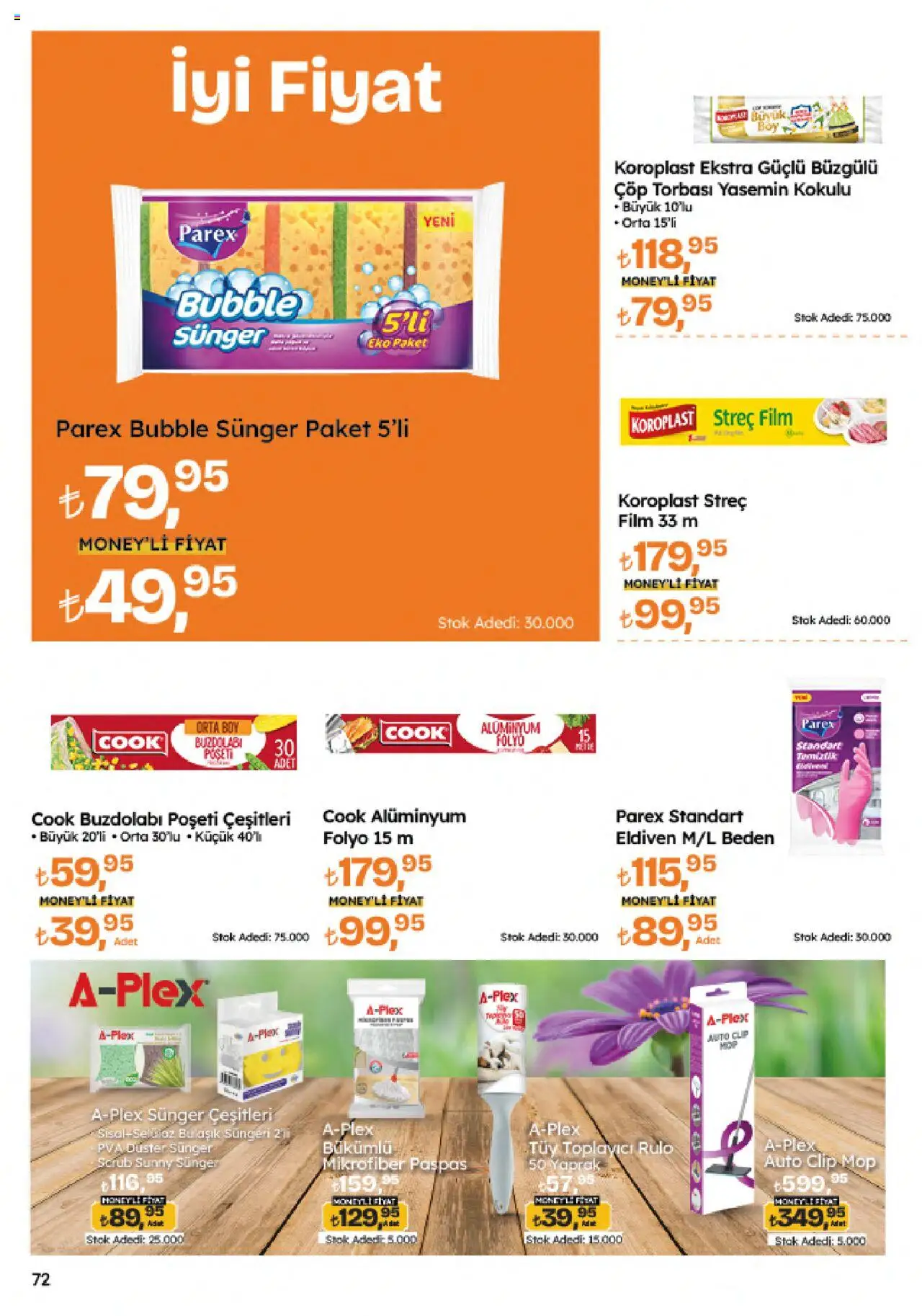 Migros Katalog - Migroskop - 21.08.2025 tarihinden itibaren geçerlidir | Sayfa: 72 | Ürünler: Çöp torbası, Tüy toplayıcı, Paspas, Buzdolabı