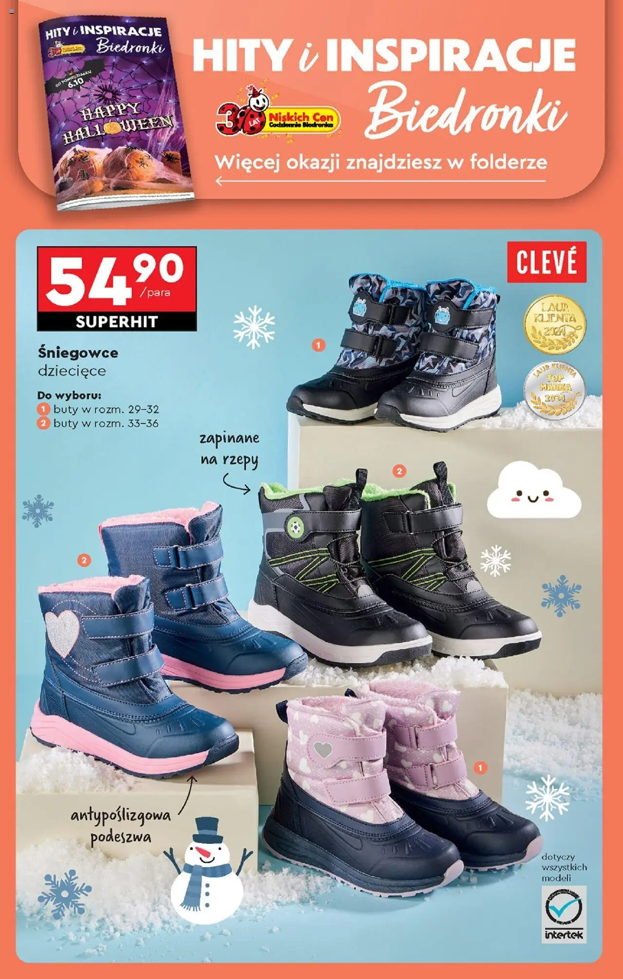 Biedronka gazetka - Oferta w tym tygodniu od 09.10.2025 | Strona: 78 | Produkty: Buty, Śniegowce