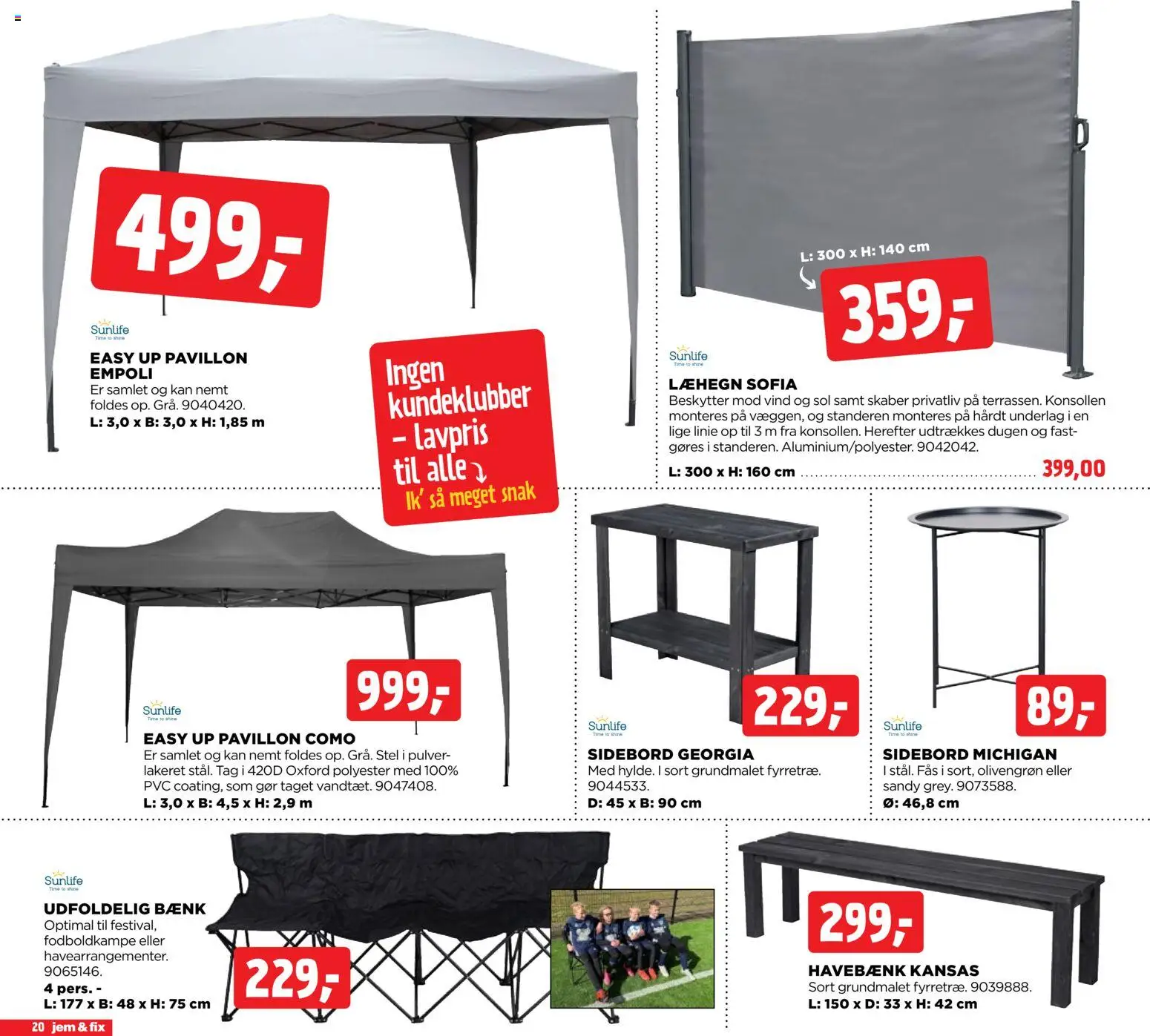 Jem & fix tilbudsavis – gyldig fra 26.04.2026 | Side: 20 | Produkter: Søm, Bænk