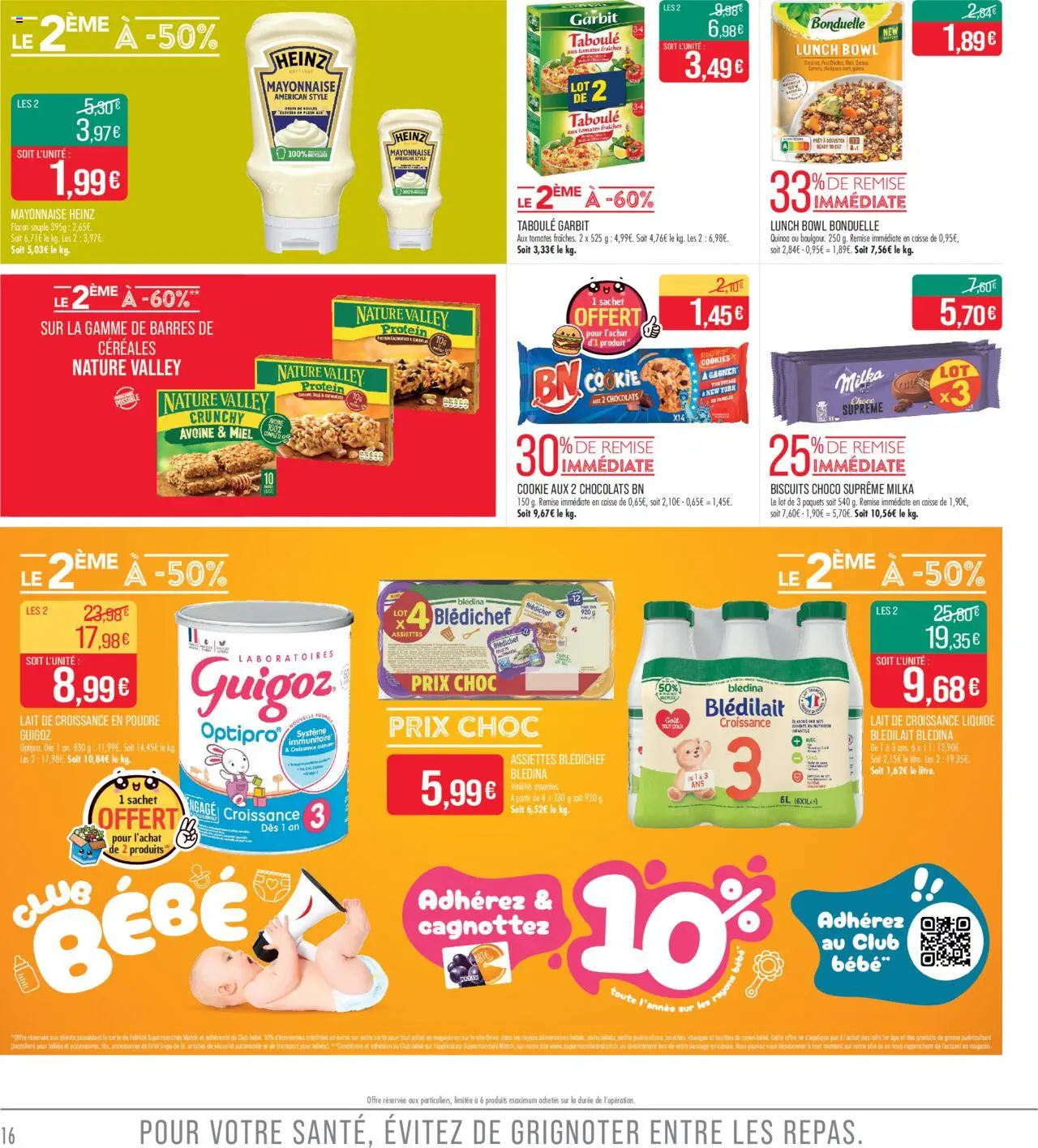 | Page: 16 | Produits: Lit, Mayonnaise, Lait, Tomates