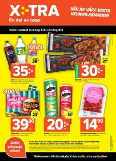Coop X:-TRA - erbjudanden - Förhandsvisning av reklamblad från butik Coop X:-TRA aktuell från 02.02.2026 | Sida: 4 | Produkter: Zingo, Plommon, Pizza, Tomater