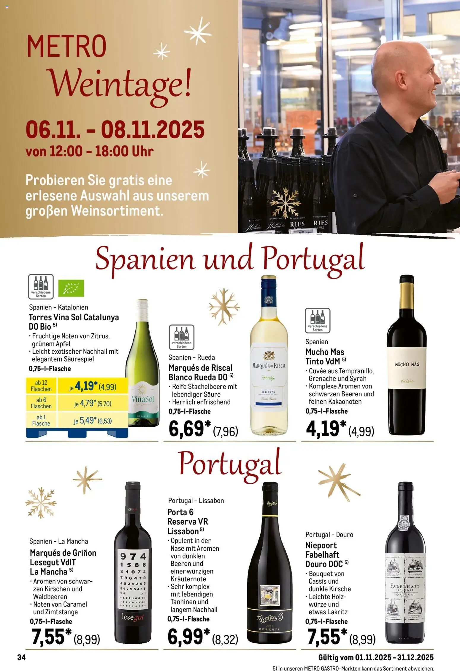 Metro Saisonkatalog Festliche Momente – gültig ab 01.11.2025 | Seite: 34 | Produkte: Äpfel, Kirschen, Uhr