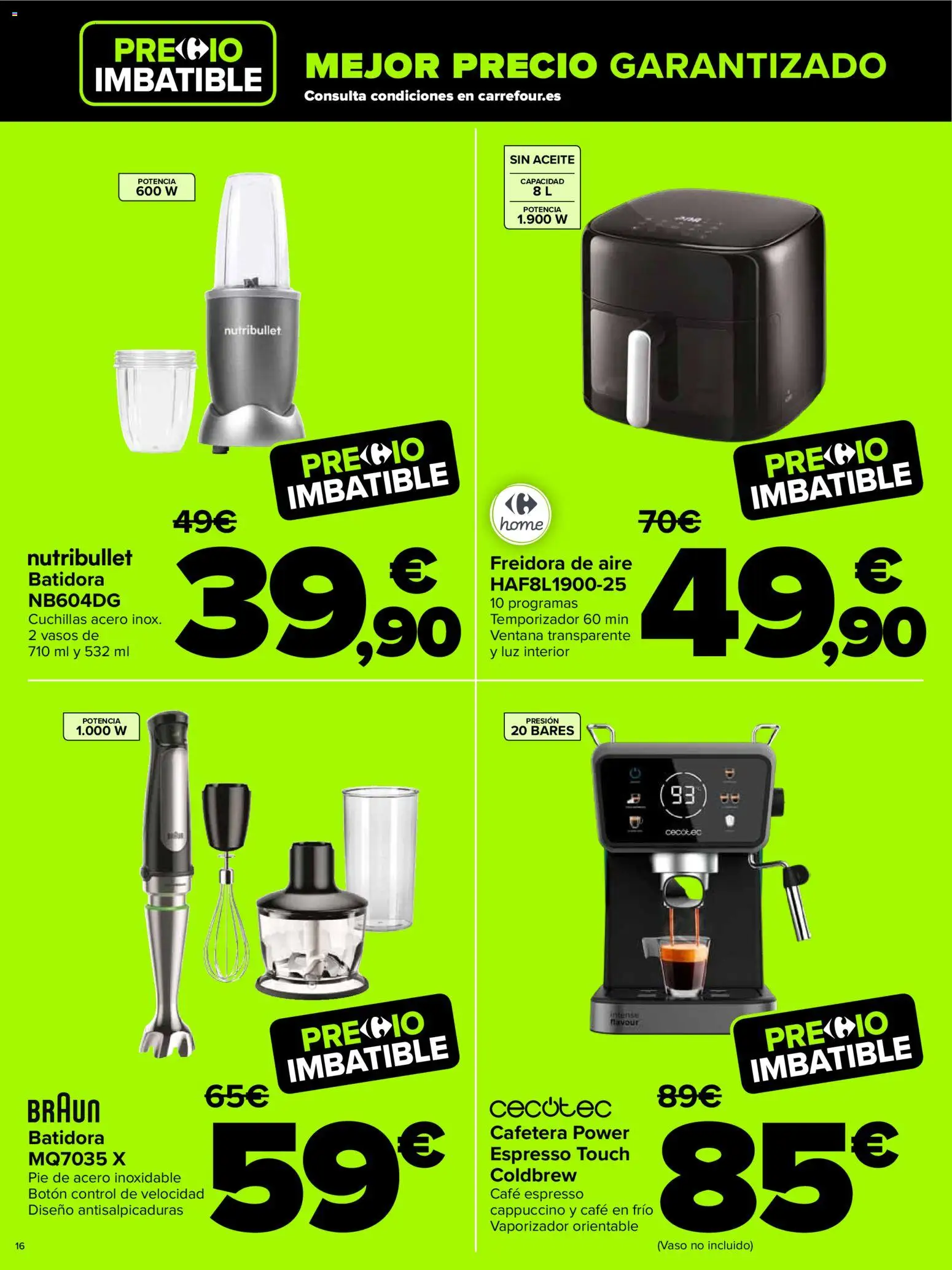 Carrefour Cyber Week │ válido desde el 02.12.2025 | Página: 16 | Productos: Aceite, Café, Cafetera, Batidora