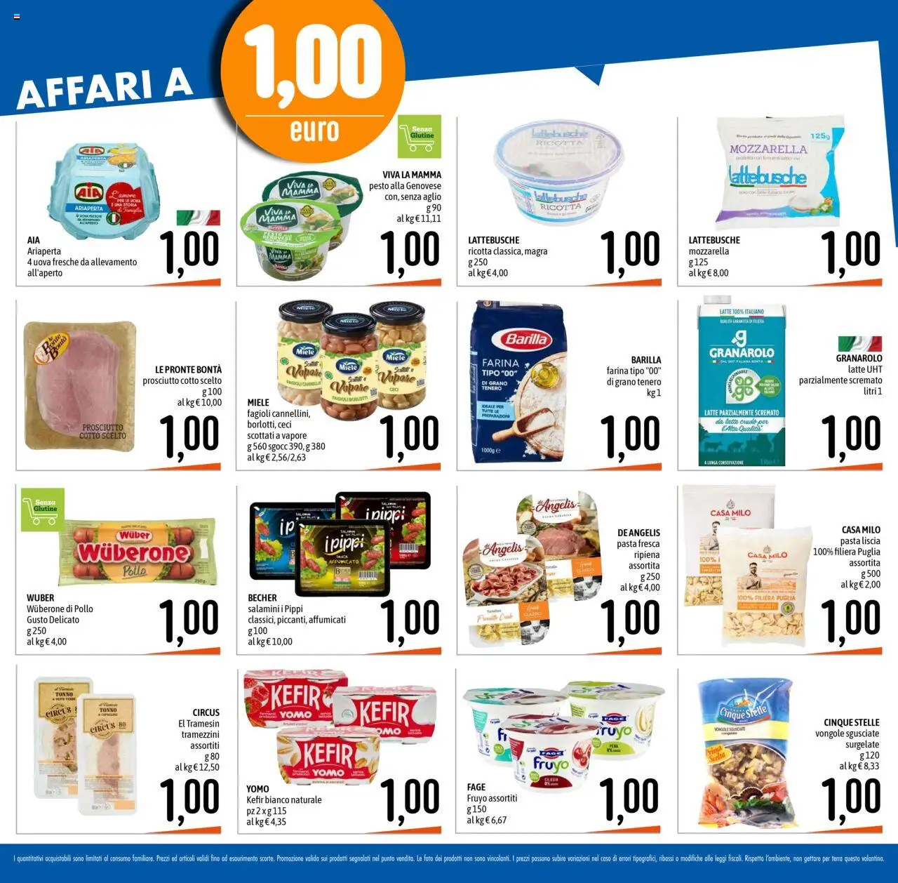 Volantino Emisfero del 11.09.2025 | Pagina: 2 | Prodotti: Uova, Pollo, Ceci, Latte parzialmente scremato