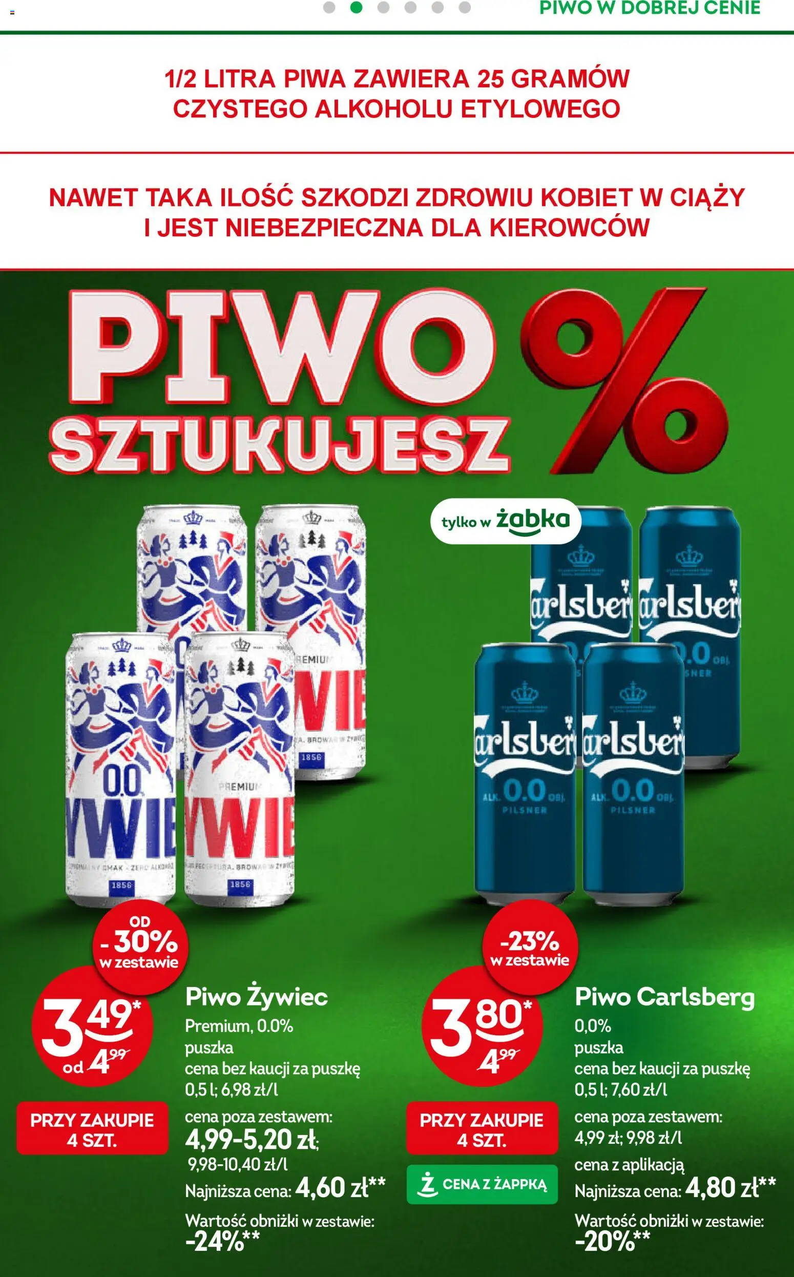 Żabka Gazetka od 22.10.2025 | Strona: 39 | Produkty: Piwo Carlsberg, Piwo