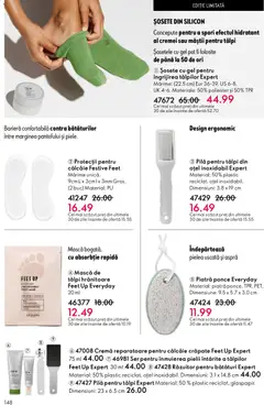 Ofertele Oriflame valabile de la 11.02.2026 | Pagină: 148 | Produse: Piatră ponce, Cremă, Șosete