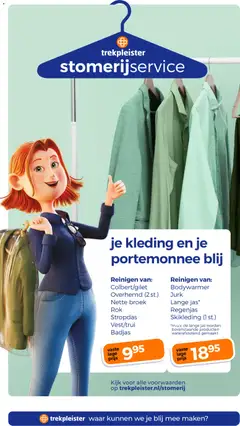 Trekpleister folder - Voorbeeld van een folder van Trekpleister, geldig van 14.04.2026 | Pagina: 57 | Producten: Regenjas, Jas, Broek, Jurk