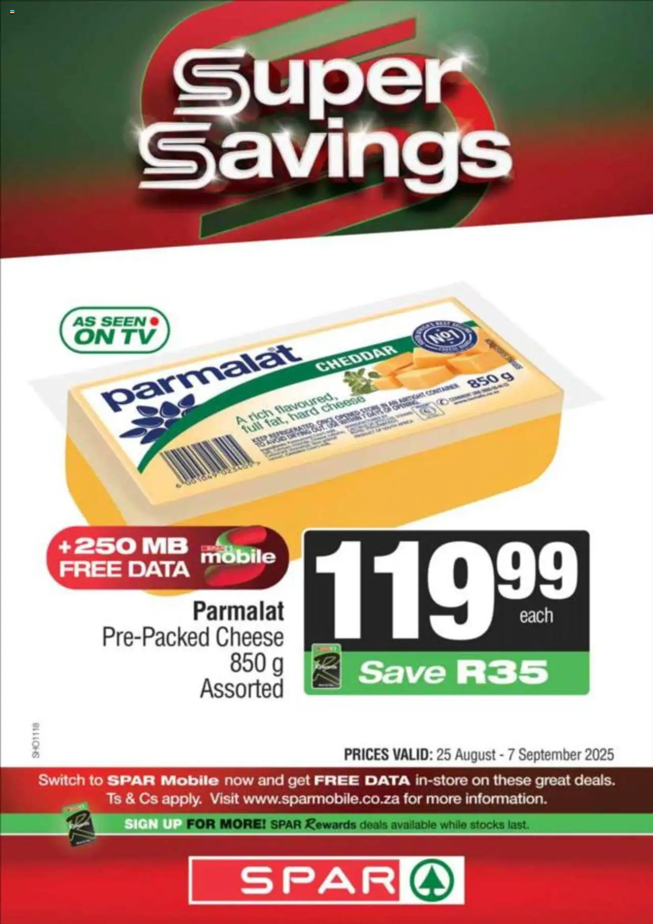 Spar Specials │ valid from 25.08.2025 | Page: 6 | Products: Data, TV, Cheese, Switch