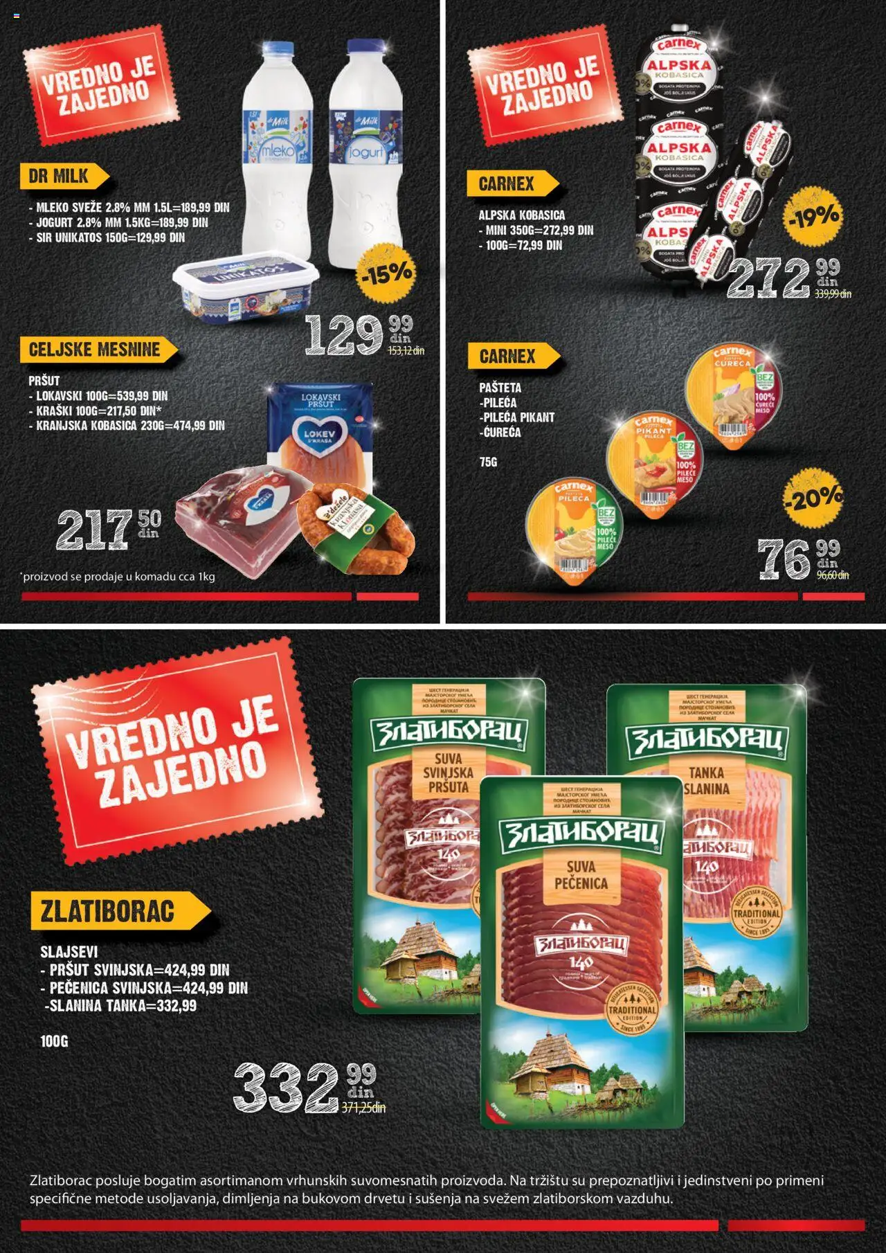 Idea katalog - važi od 18.09.2025 | Strana: 3 | Proizvode: Pršut, Slanina, Pečenica, Pašteta