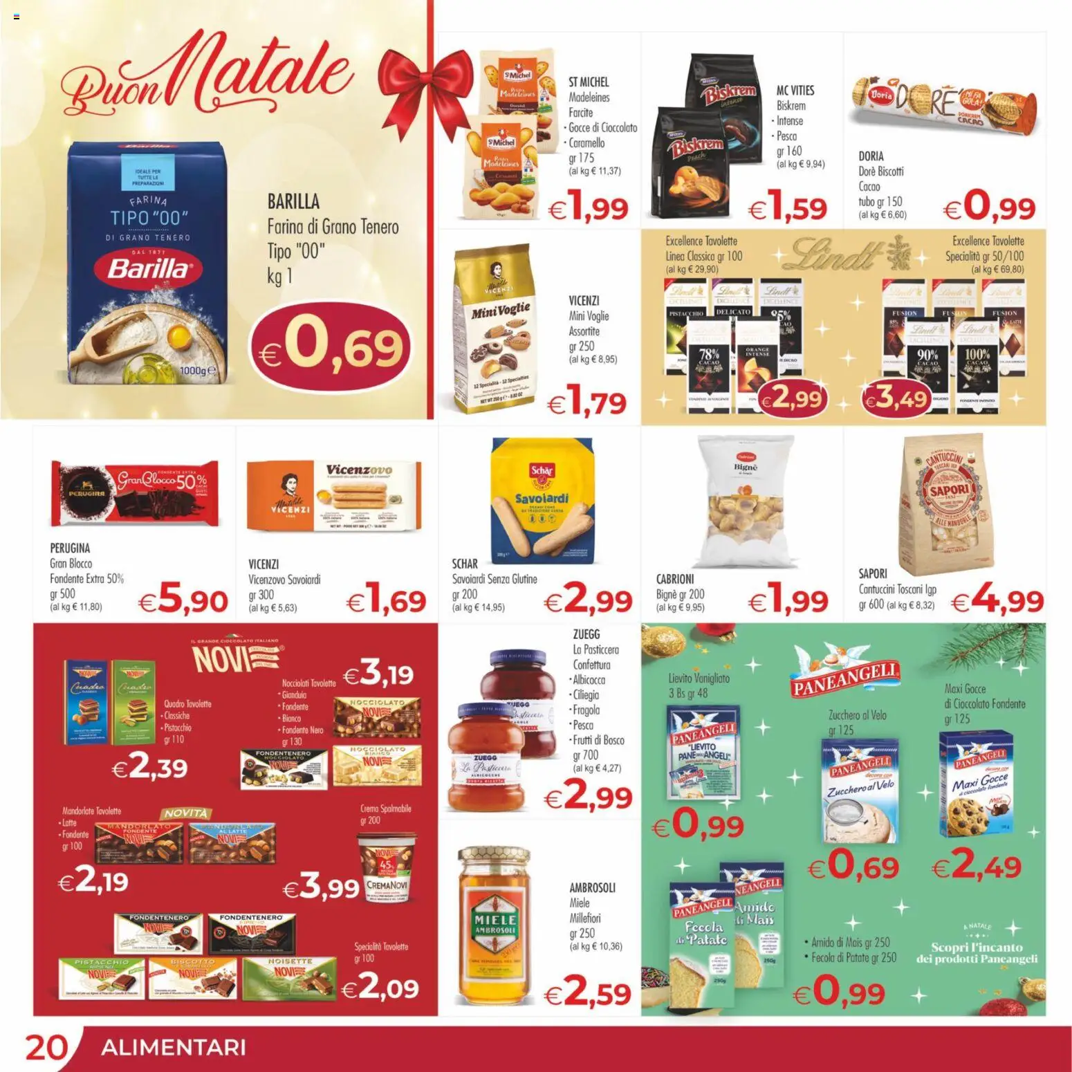 Volantino MerSi Supermercati del 13.12.2025 | Pagina: 20 | Prodotti: Pane, Cioccolato, Patate, Farina