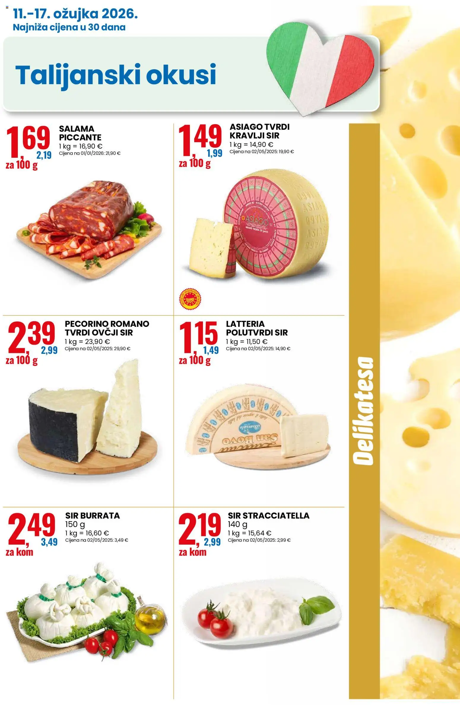 Eurospin katalog | vrijedi od 11.03.2026 | Stranica: 3 | Proizvodi: Sir, Salama