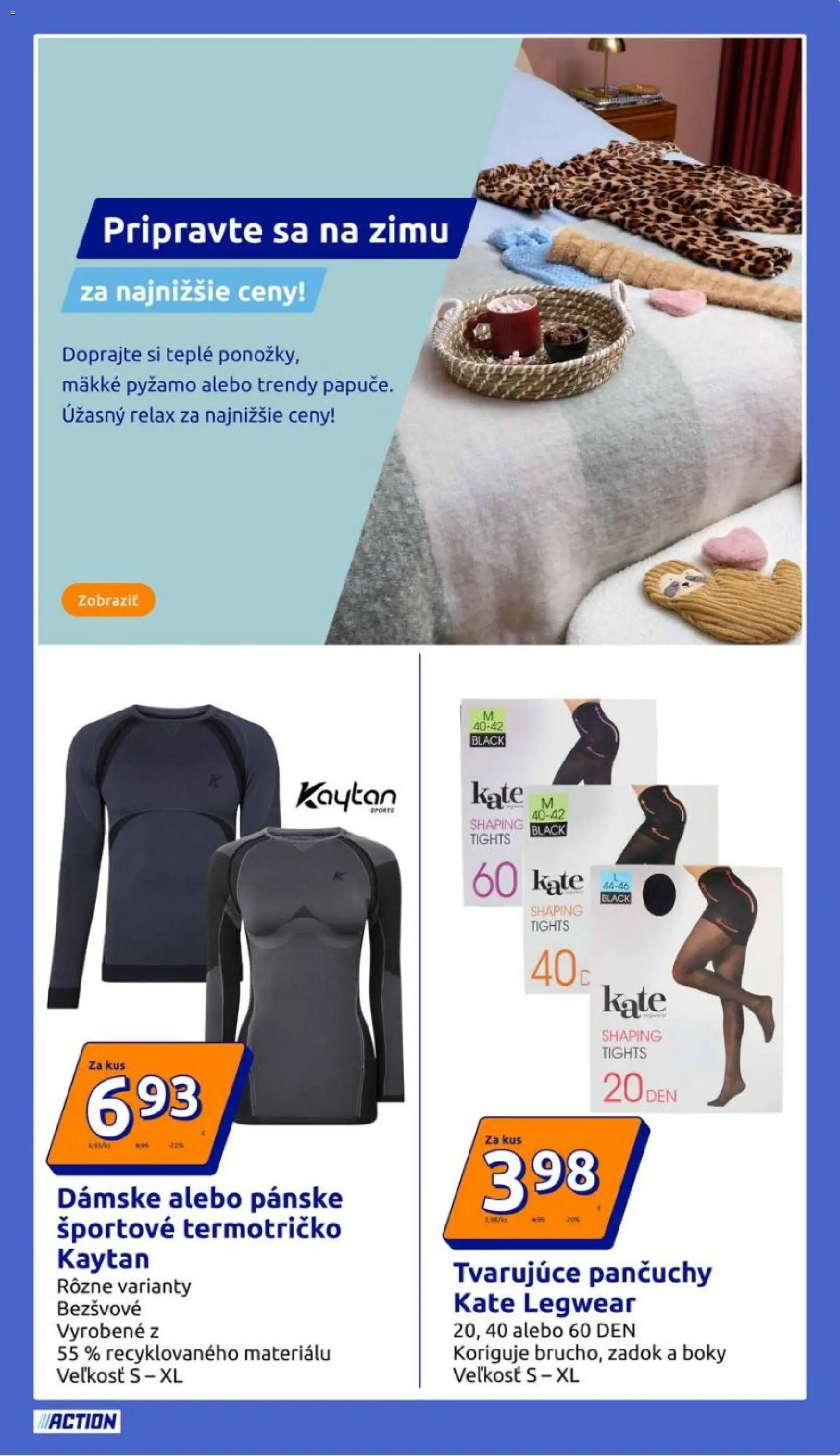 Nové Action akcie – leták je platný od 10.12.2025 | Strana: 19 | Produkty: Pyžamo