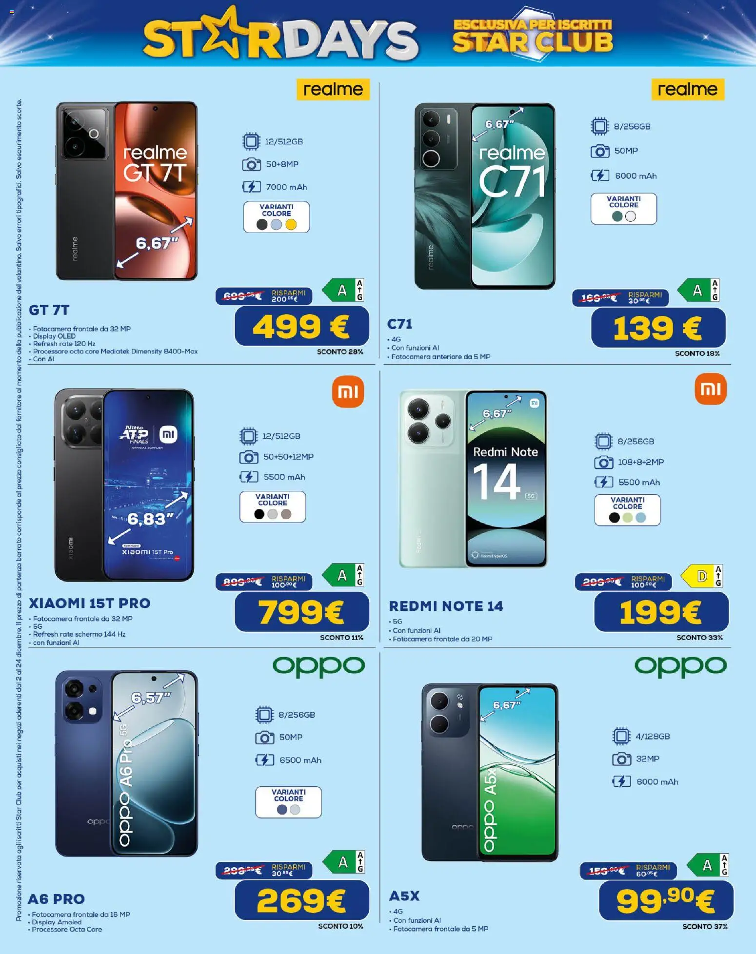 Volantino Euronics del 02.12.2025 | Pagina: 4 | Prodotti: Xiaomi, Schermo, Fotocamera