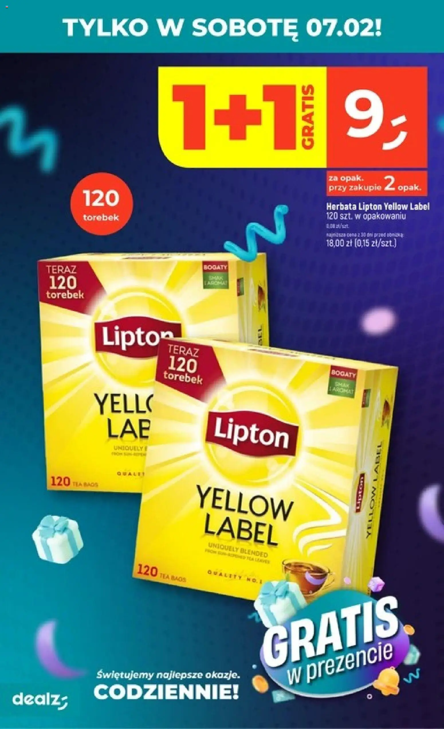 Dealz Gazetka od 05.02.2026 | Strona: 4 | Produkty: Herbata lipton, Herbata