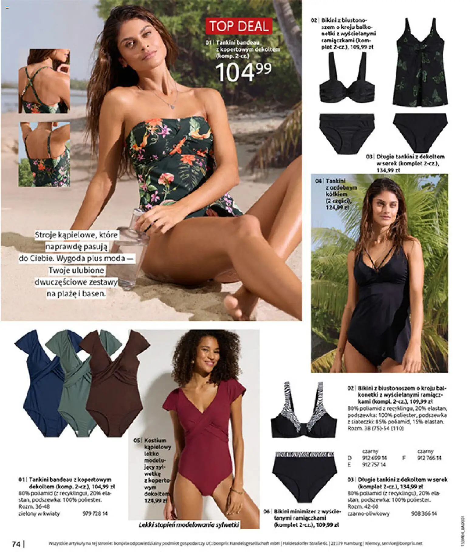 BonPrix Katalog od 30.03.2026 | Strona: 76 | Produkty: Top, Serek, Kwiaty